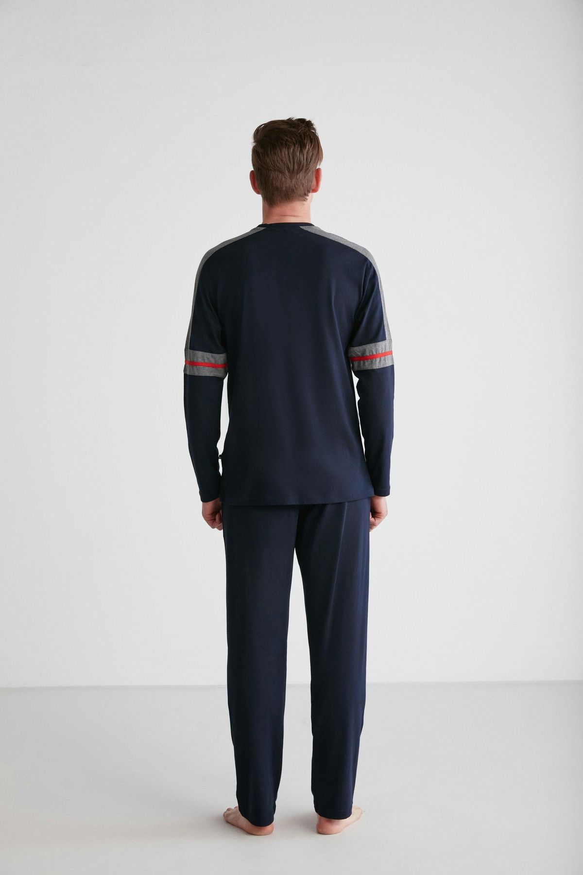 U.S. Polo Assn. پایه. POLO ASSN. ست لباس خواب یقه گرد مردانه مدل 18727