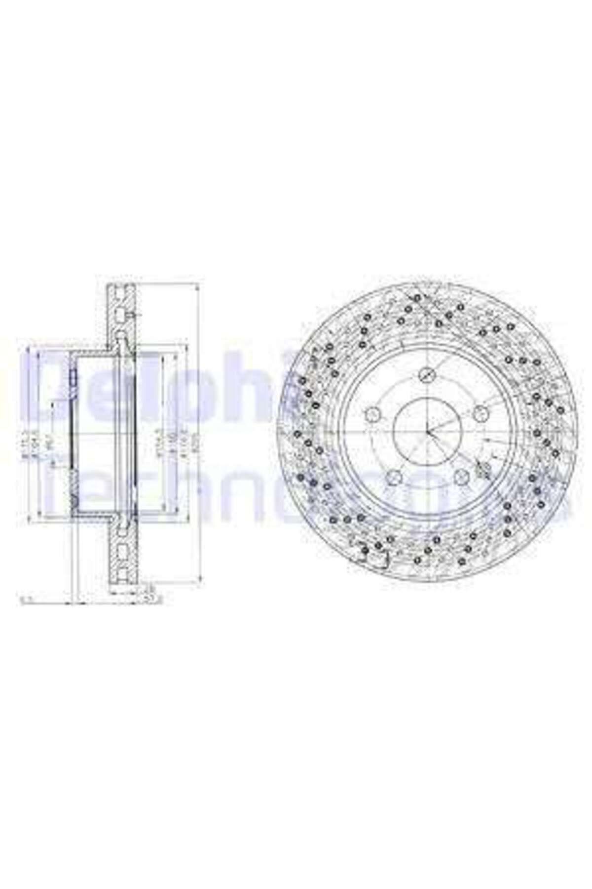 DELPHİ-BRAKE DISK ON 5D 295MM W204 C SERIES 07--DELPHI BG4142C 1
