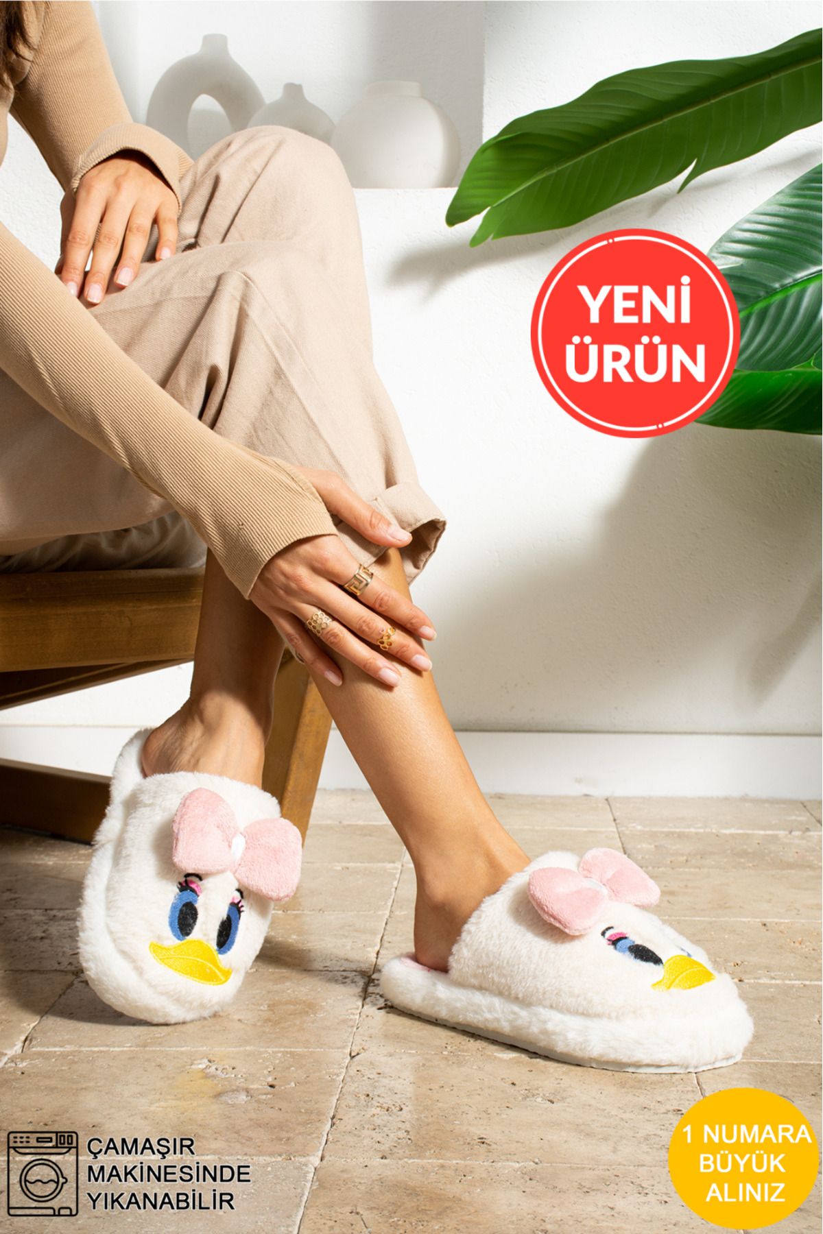 STOCON Women s Duck Comfortable Furry Winter Home Guest Slippers