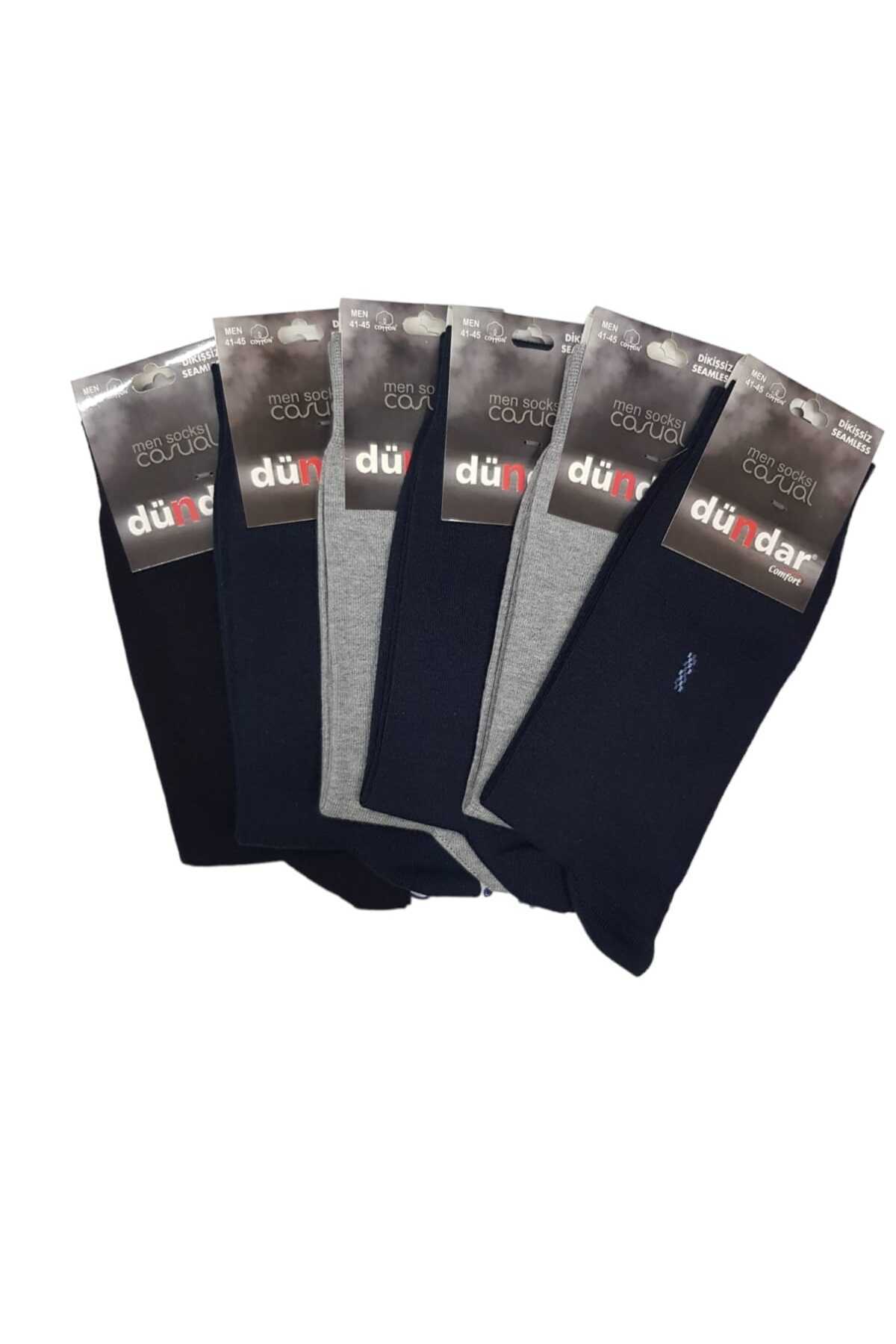 Dündar-ANCHOR COLLECTION Dündar seamless men's socket socks plain 6 pieces 1