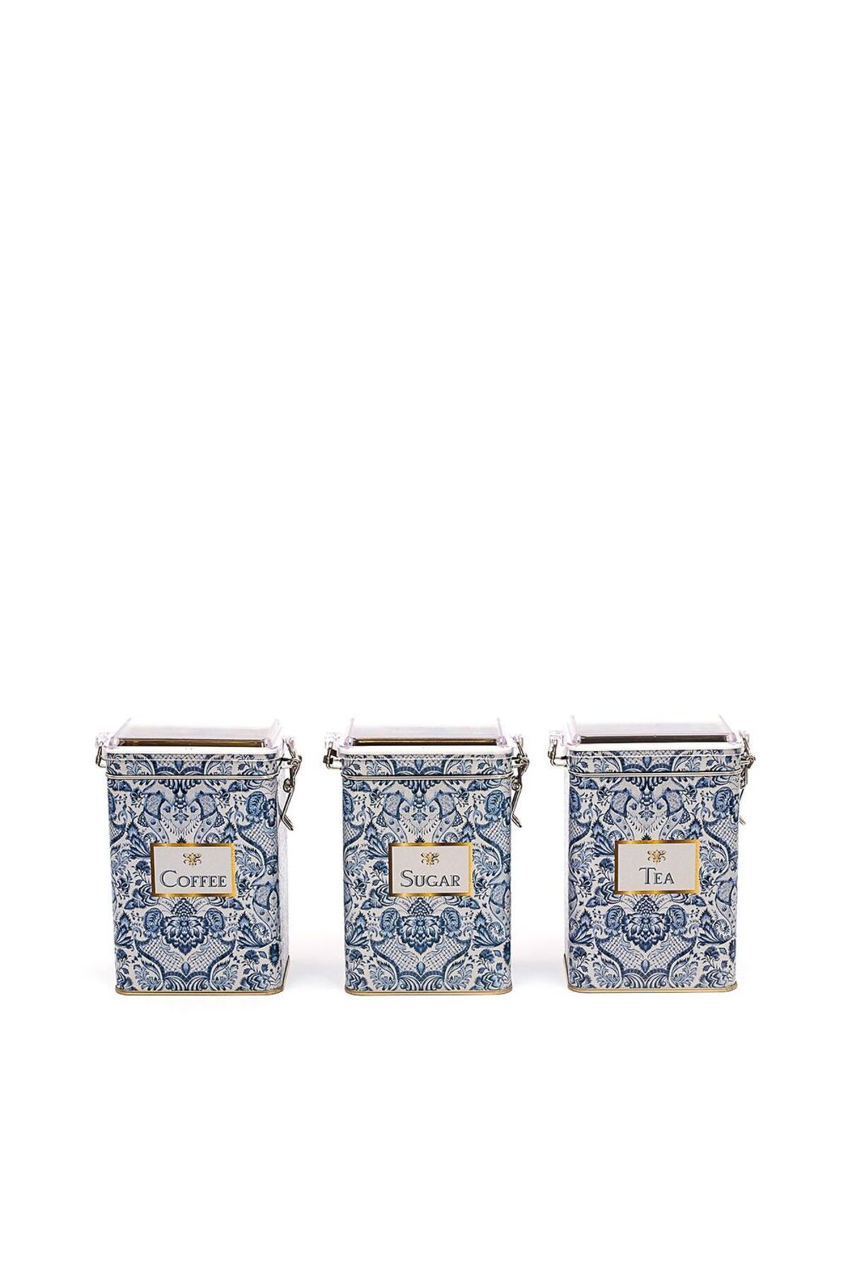 EVLE-Erb21t0 Rectangular Lockable Storage Container 75x100x150 Set of 3, Azulejos Tcs 2