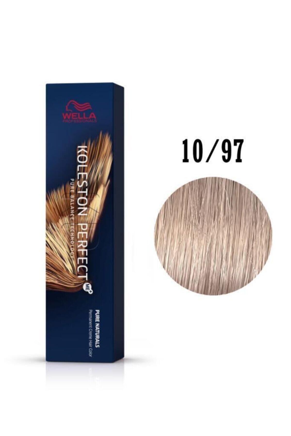 رنگ مو زرد مردانه و زنانه Koleston Perfect Me+ 10 97 قهوه ای بسیار روشن 60 میل Madeluie393 Wella
