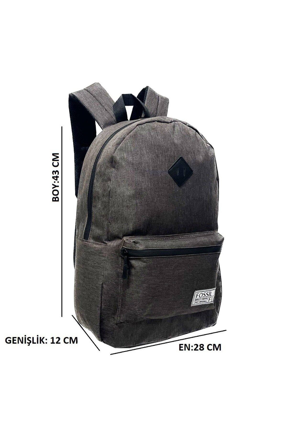 Fossil-Canvas Brown Backpack-9505-42 3