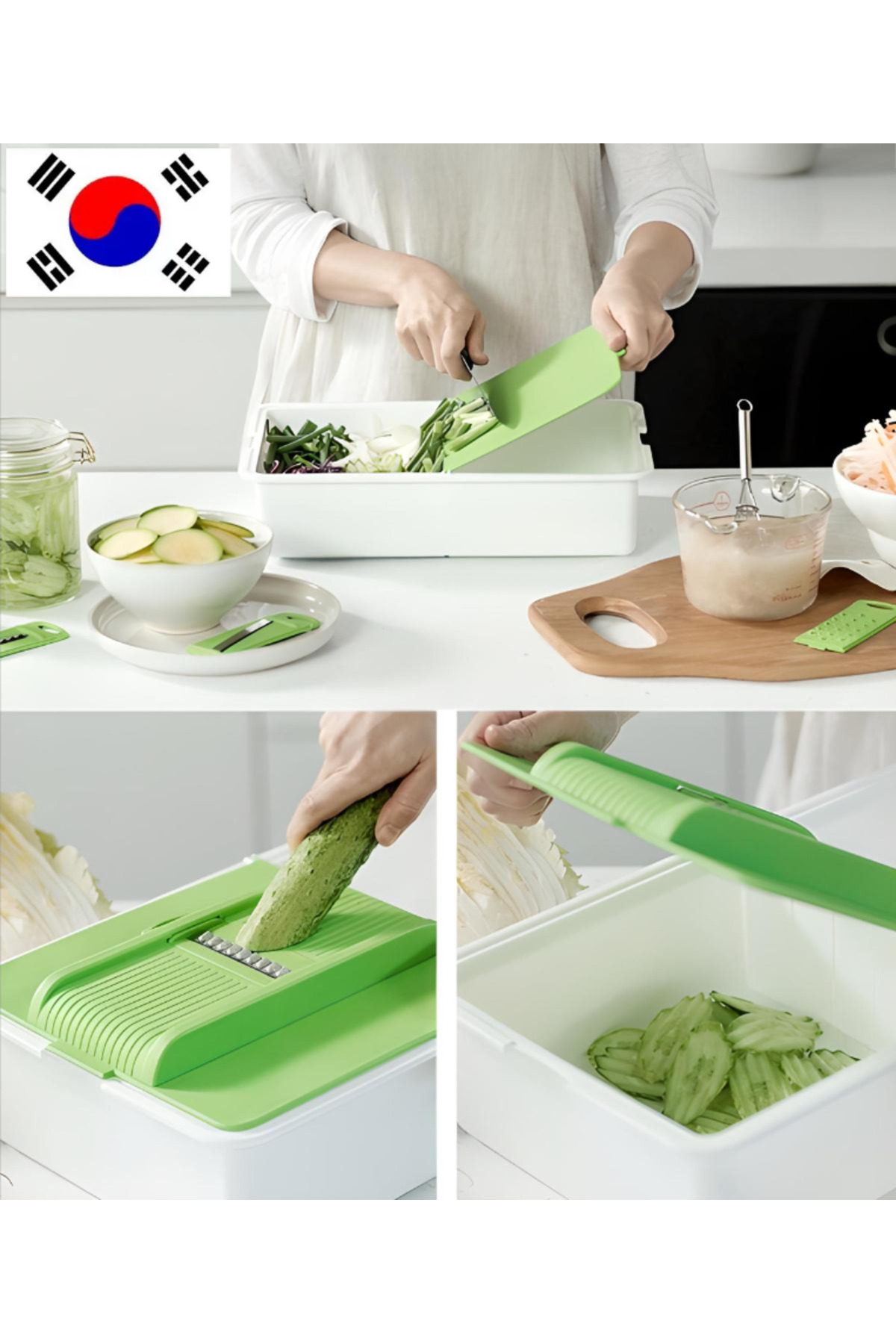 GLORY TECH-Multifunctional Vegetable Fruit Chopper Slicer Double Sided Grater And Cutting Board 1