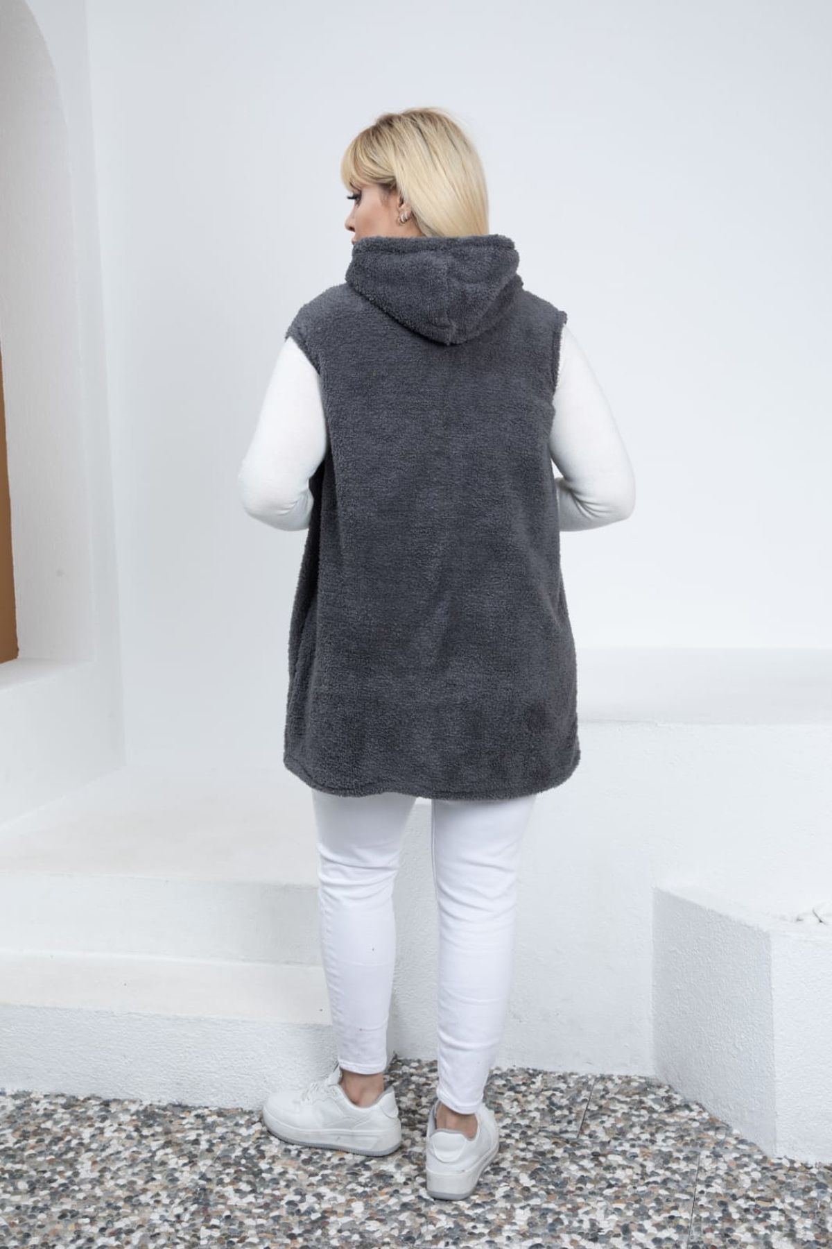Women's plus size best sale fleece vests