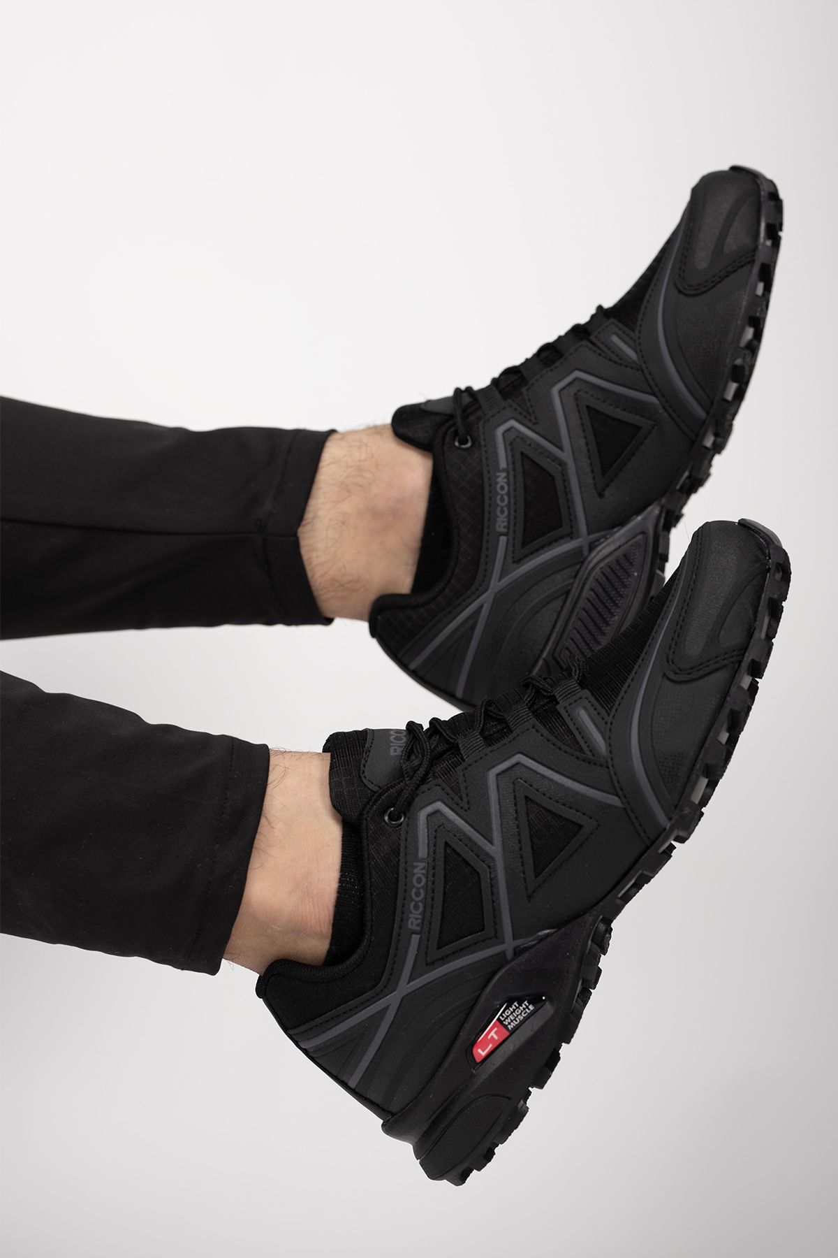 Riccon-Elsdraes Herren Trekkingschuhe0012722 Schwarz Geräuchert 2