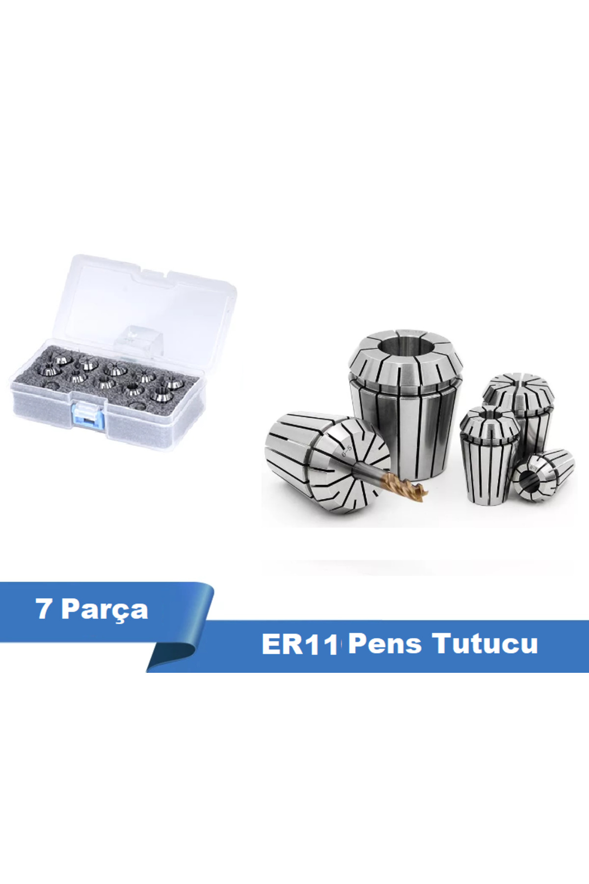 TUTEX Er11 Cnc Freze Torna Takım Tutucu Pens Seti 7 Parça - Fiyatı