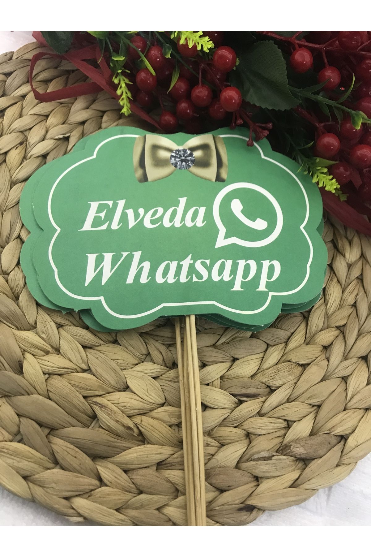 Deniz Party Store ELVEDA WHATSAPP .... Temalı Konuşma Balonu 5 adet