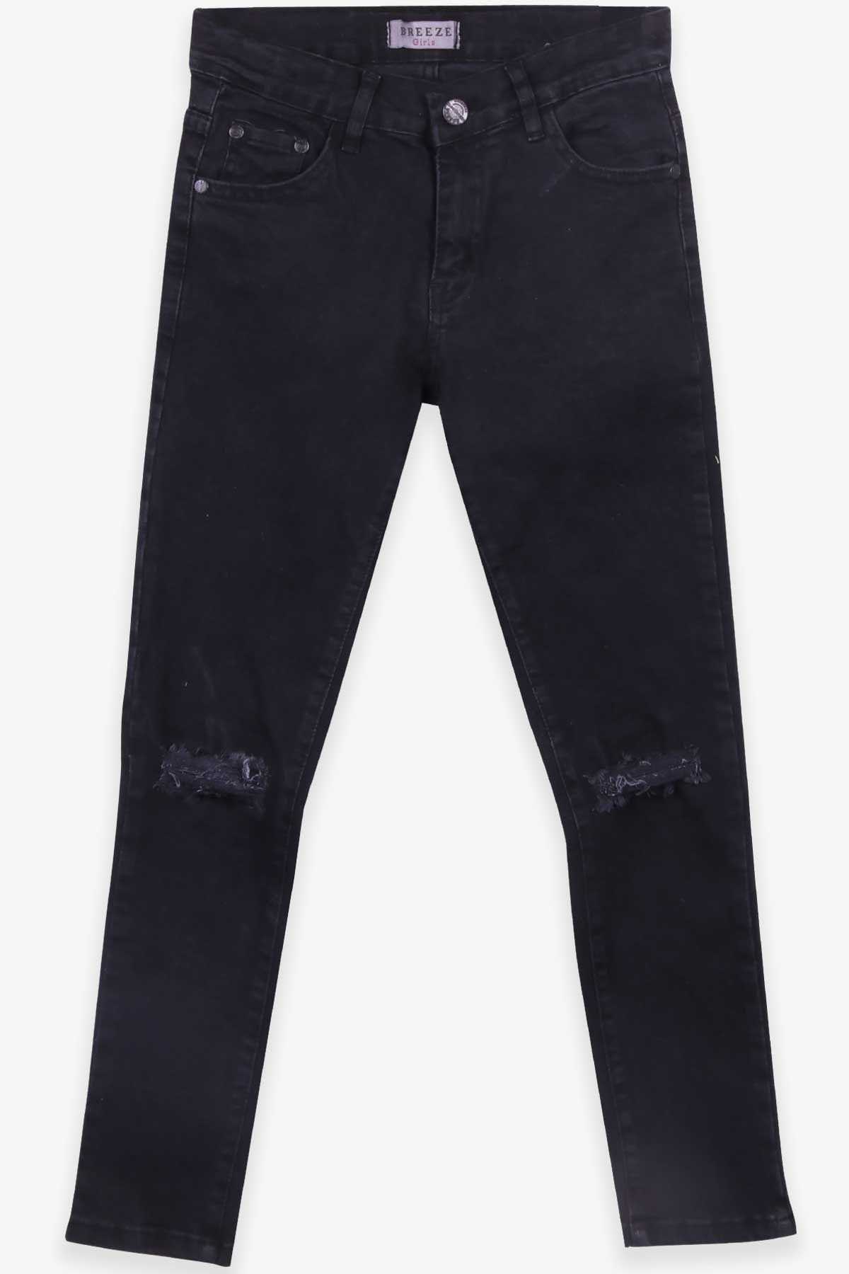 Breeze Girl s Jeans with Ripped Detail Age 8 14 Black Trendyol