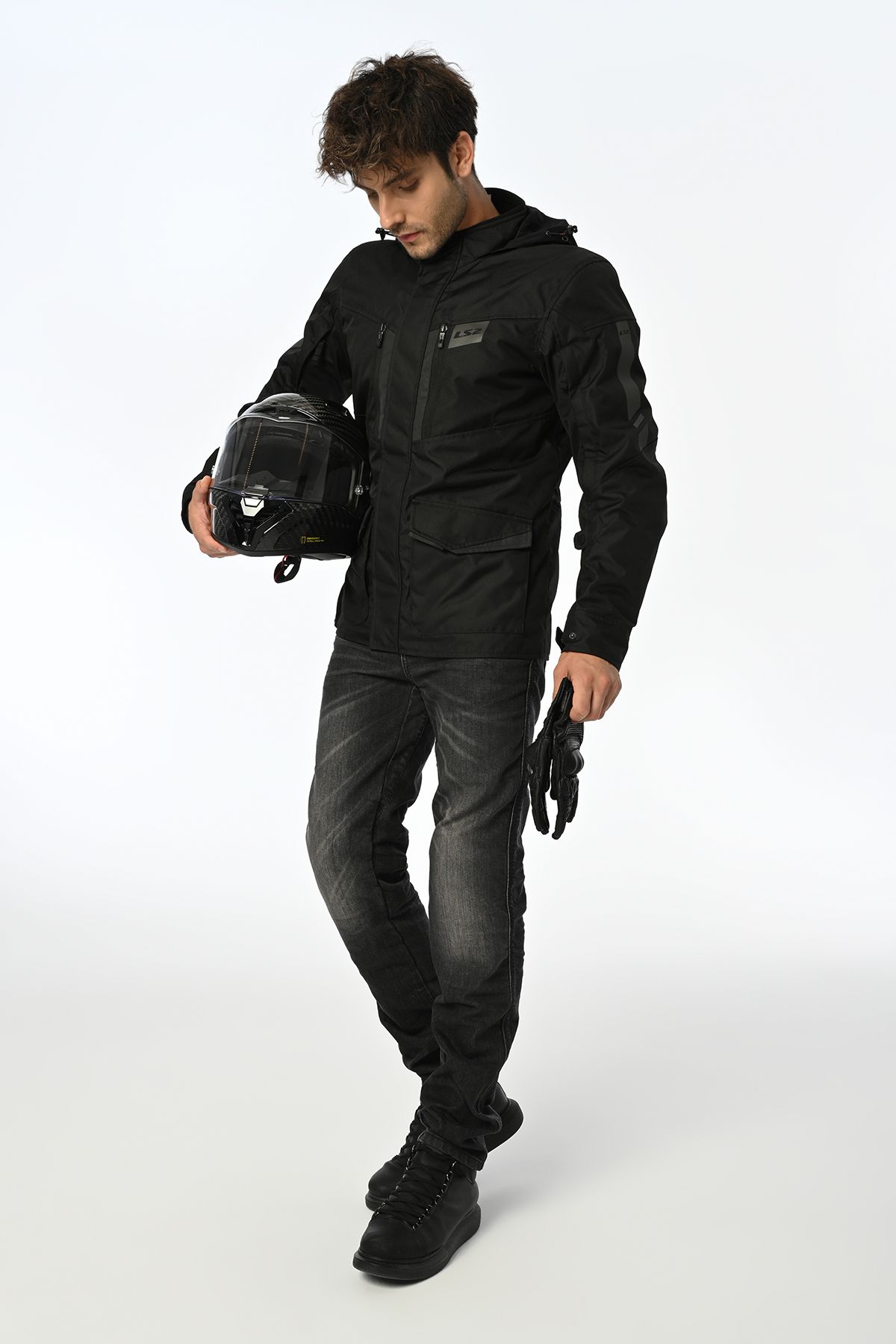 LS2 METROPOLIS EVO COAT BLACK Biker Coat Trendyol