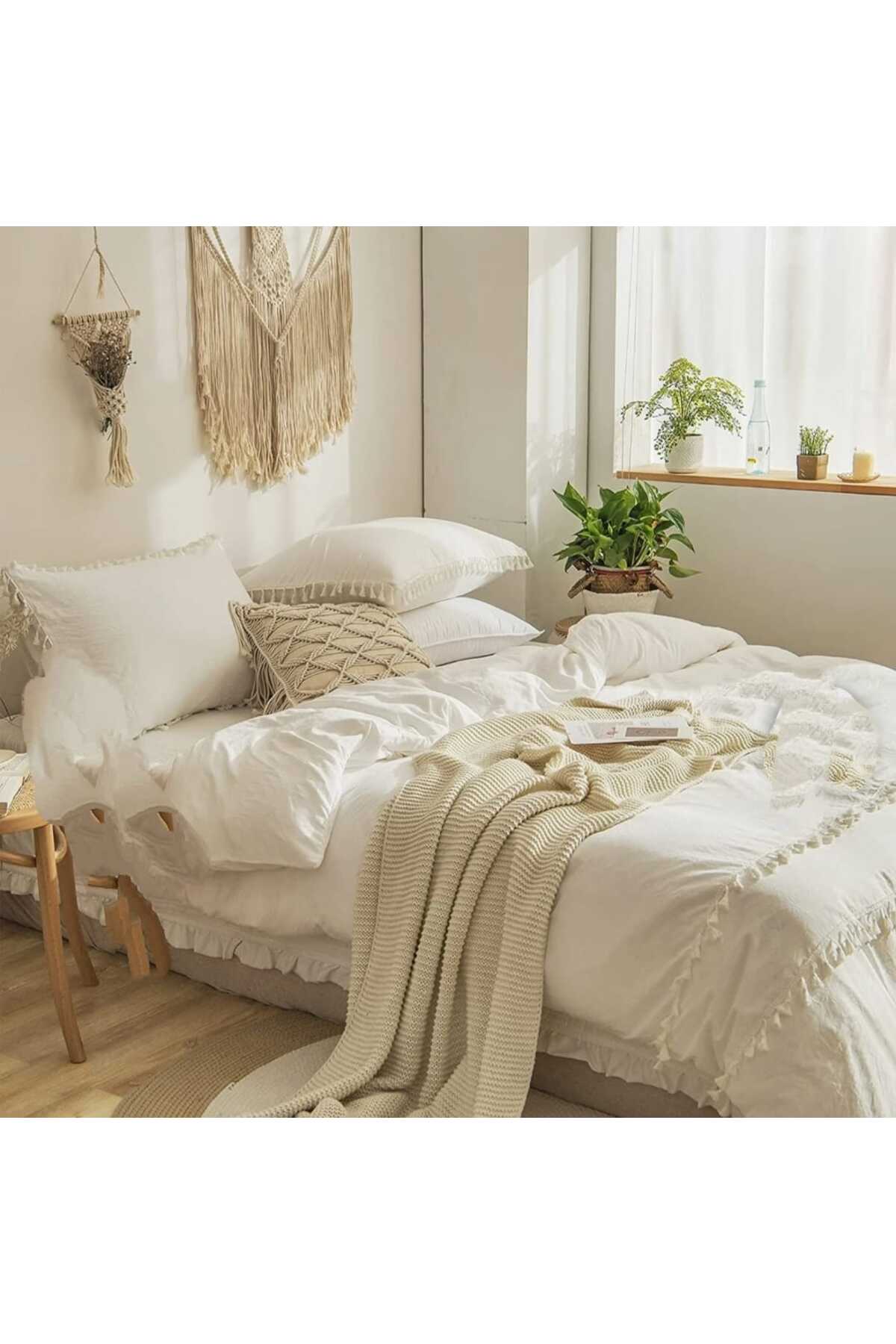سرویس خواب  سفید eyma home | 55453553 اورجینال - تصویر 3