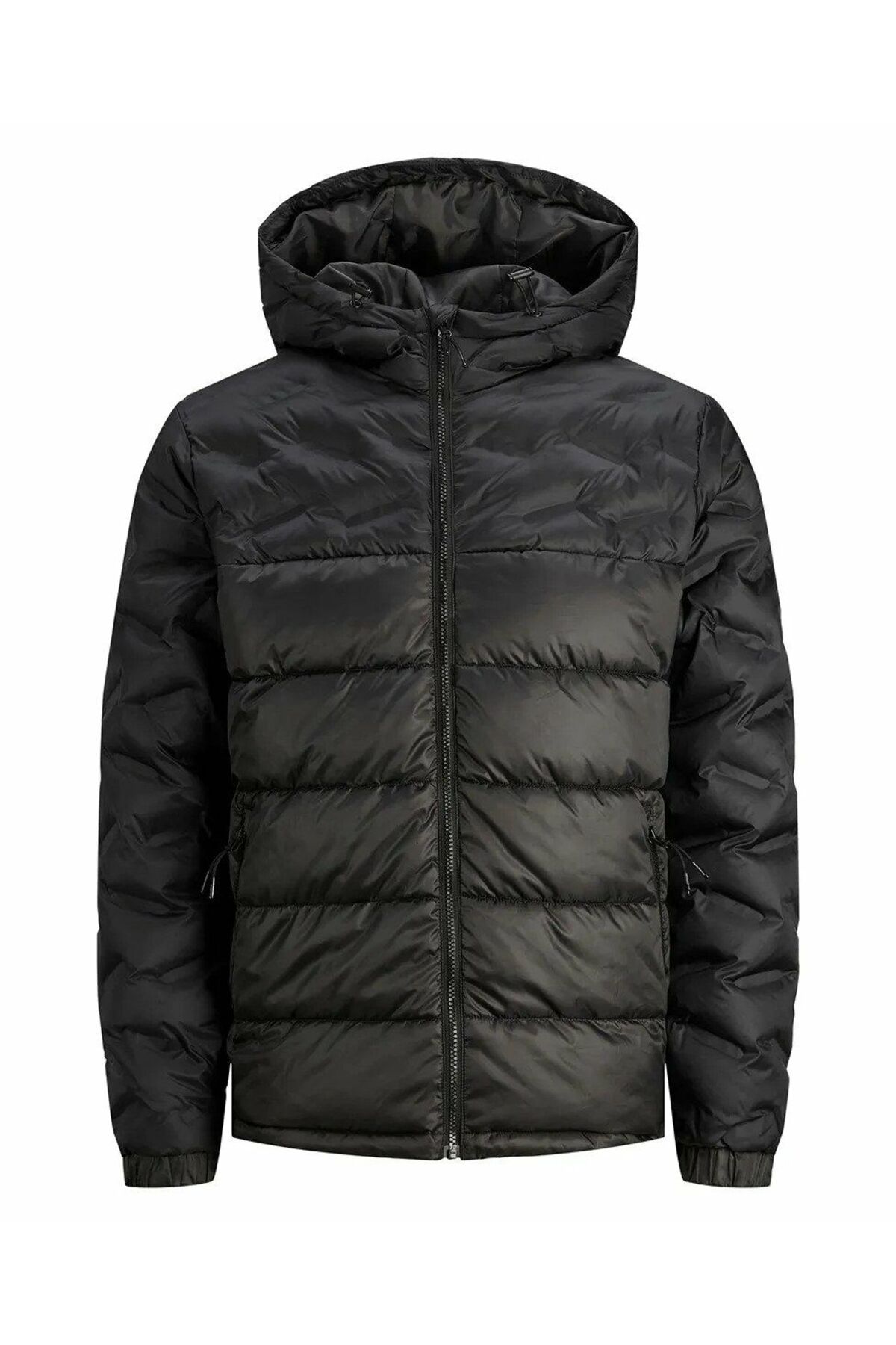 جک اند جونز کاپشن مردانه کلاه دار جک اند جونز مدل Jorheat - مشکی 12238903