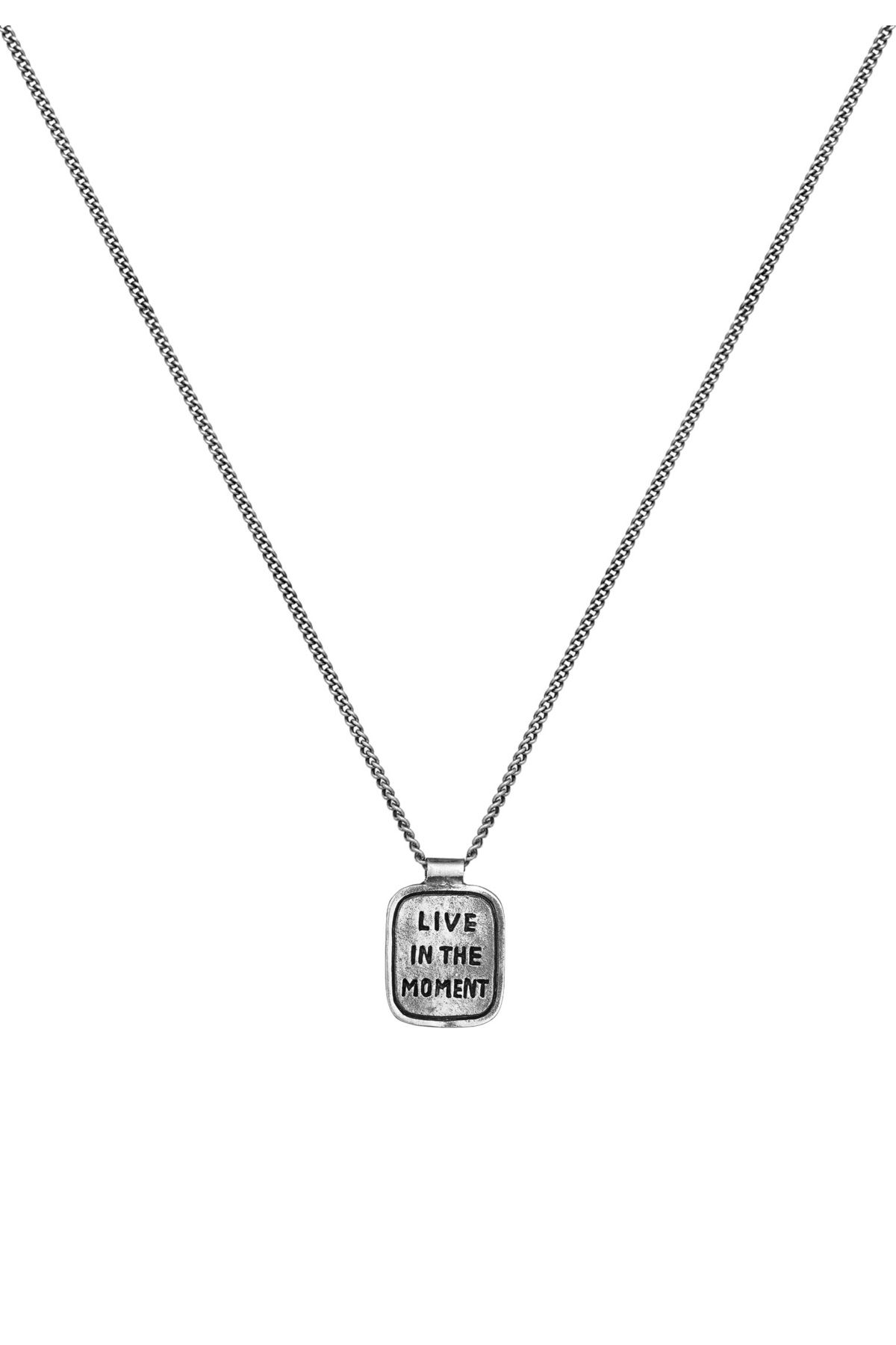 HAZE & GLORY-Halskette Dog Tag Gravur - The Moment 925 Silber 2