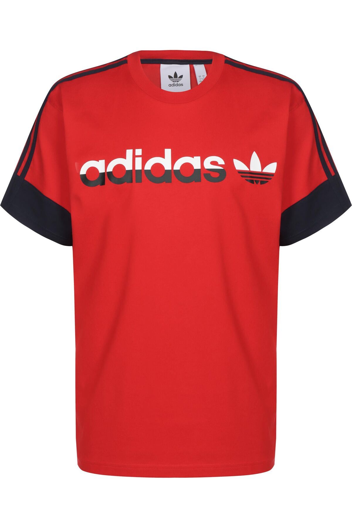 Black and clearance red adidas shirt