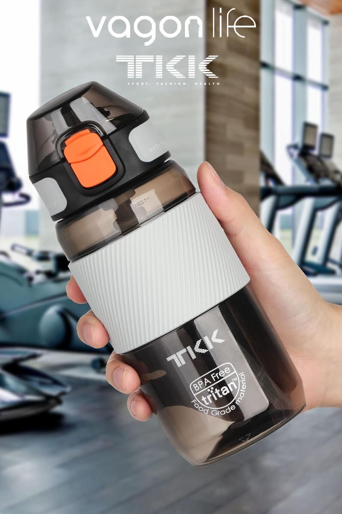 Vagonlife-TKK 500 ML Thick Non-Bite Straw Bpa-Free Tritan Water Flask with Carrying Handle FFTKK1003-500ML 6