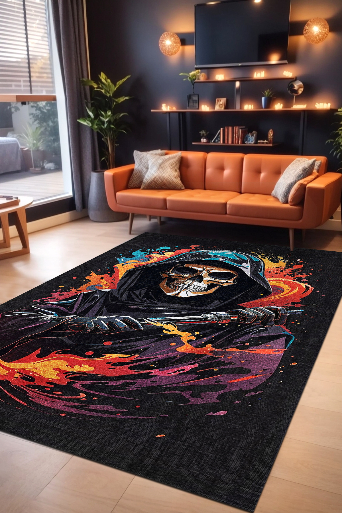 Power Chenille Gamer Carpet,Cotton Based,Washable, Anti-Slip,Teen Room Player ,Gaming Carpet