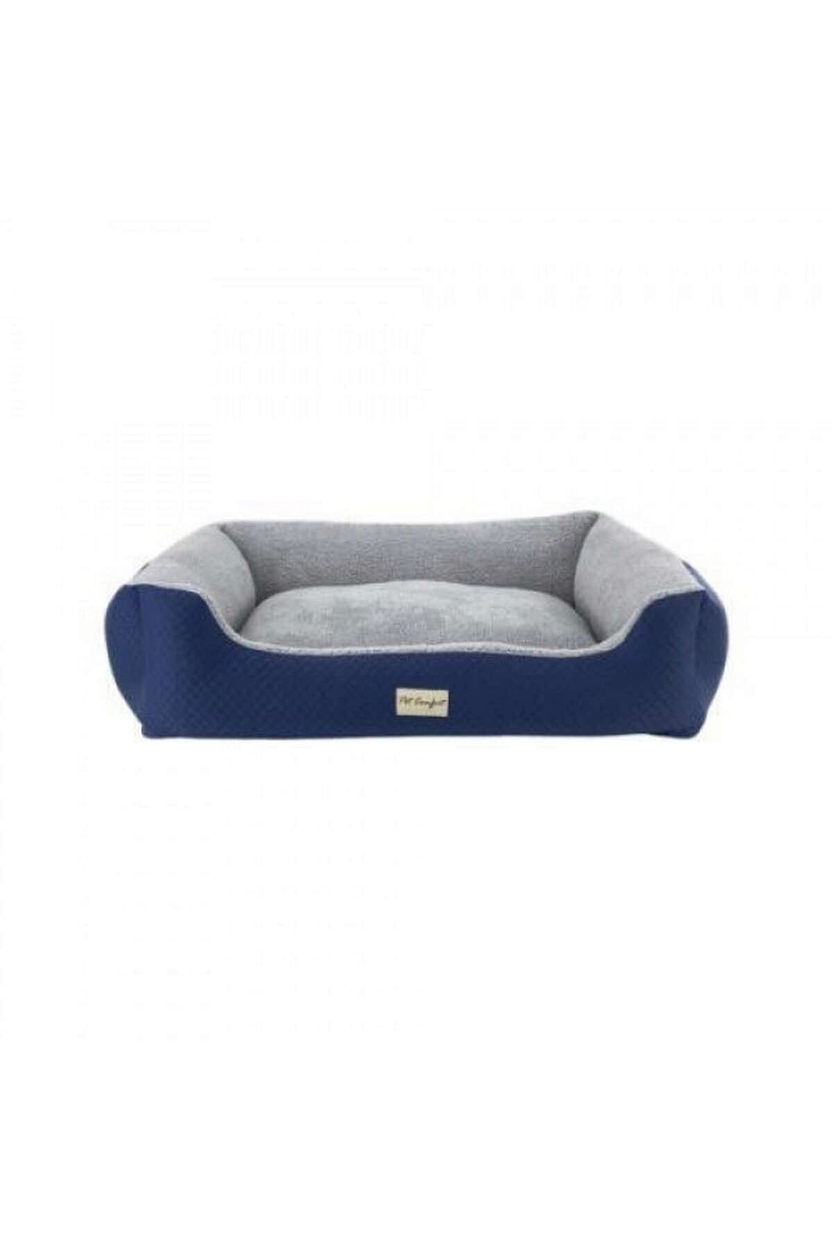 Pet Comfort تخت سگ دوو آبی/خاکستری مخمل دار XL 105x80cm 151077