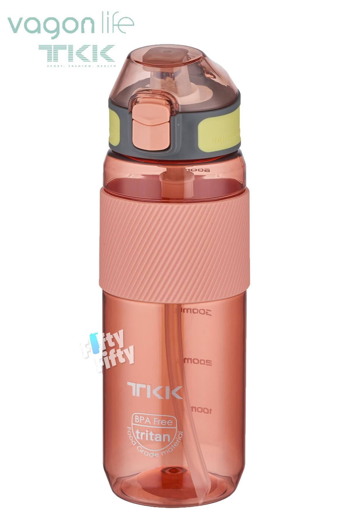 Vagonlife-TKK 700 ML Thick Non-Bite Straw Bpa-Free Tritan Water Flask with Carrying Handle FFTKK1003-700ML 1