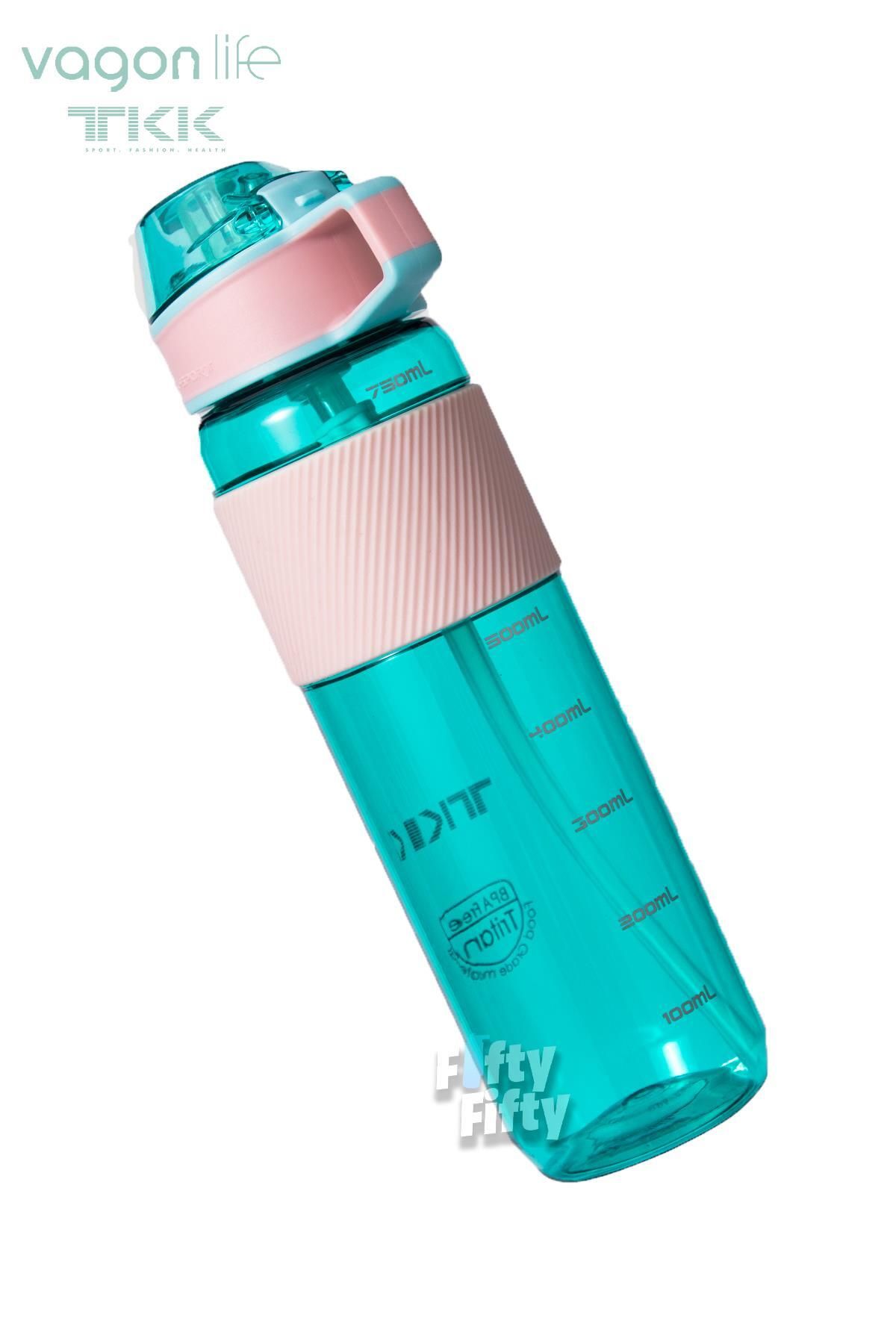 Vagonlife-TKK 800 ML Thick Non-Bite Straw Bpa-Free Tritan Water Flask with Carrying Handle FFTKK1003-800ML 4