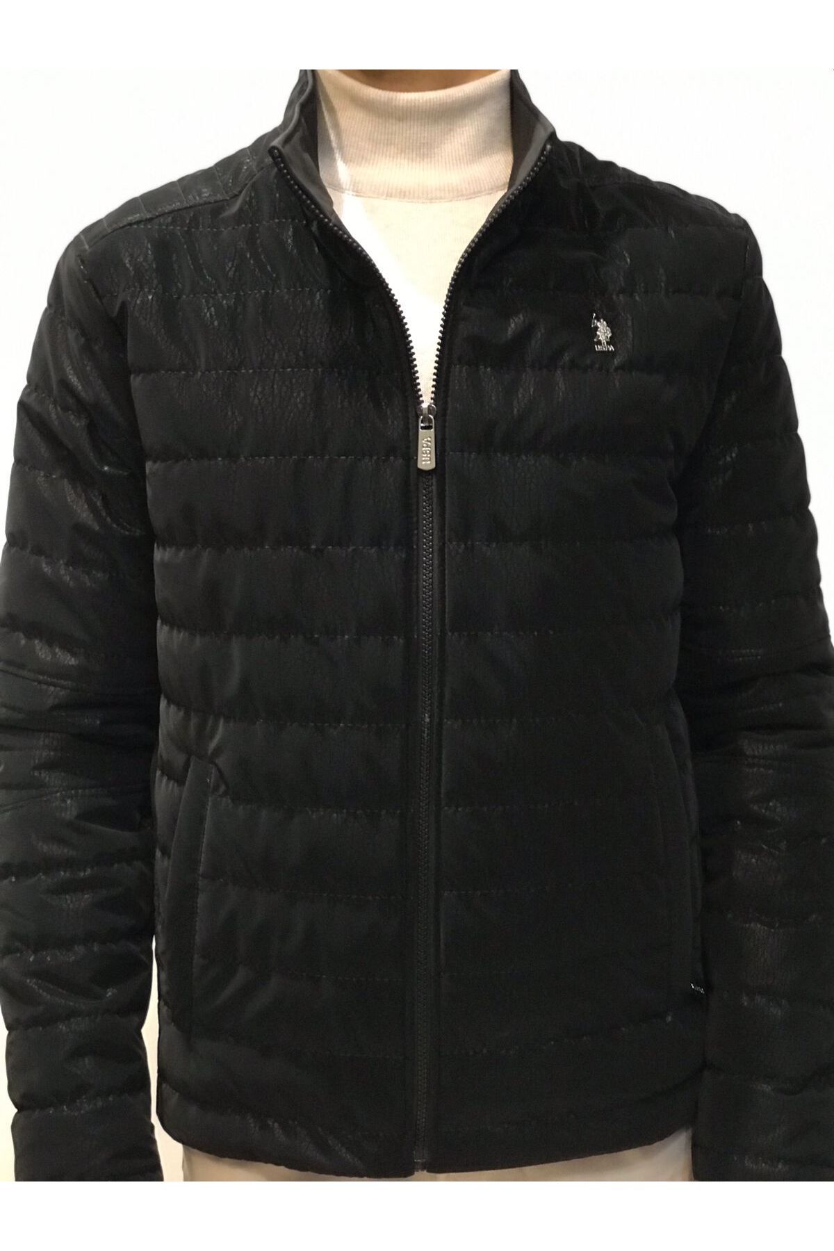 U.S. Polo Assn. BASE. POLO ASSN. MEN S HIGH COLLAR COAT BLACK