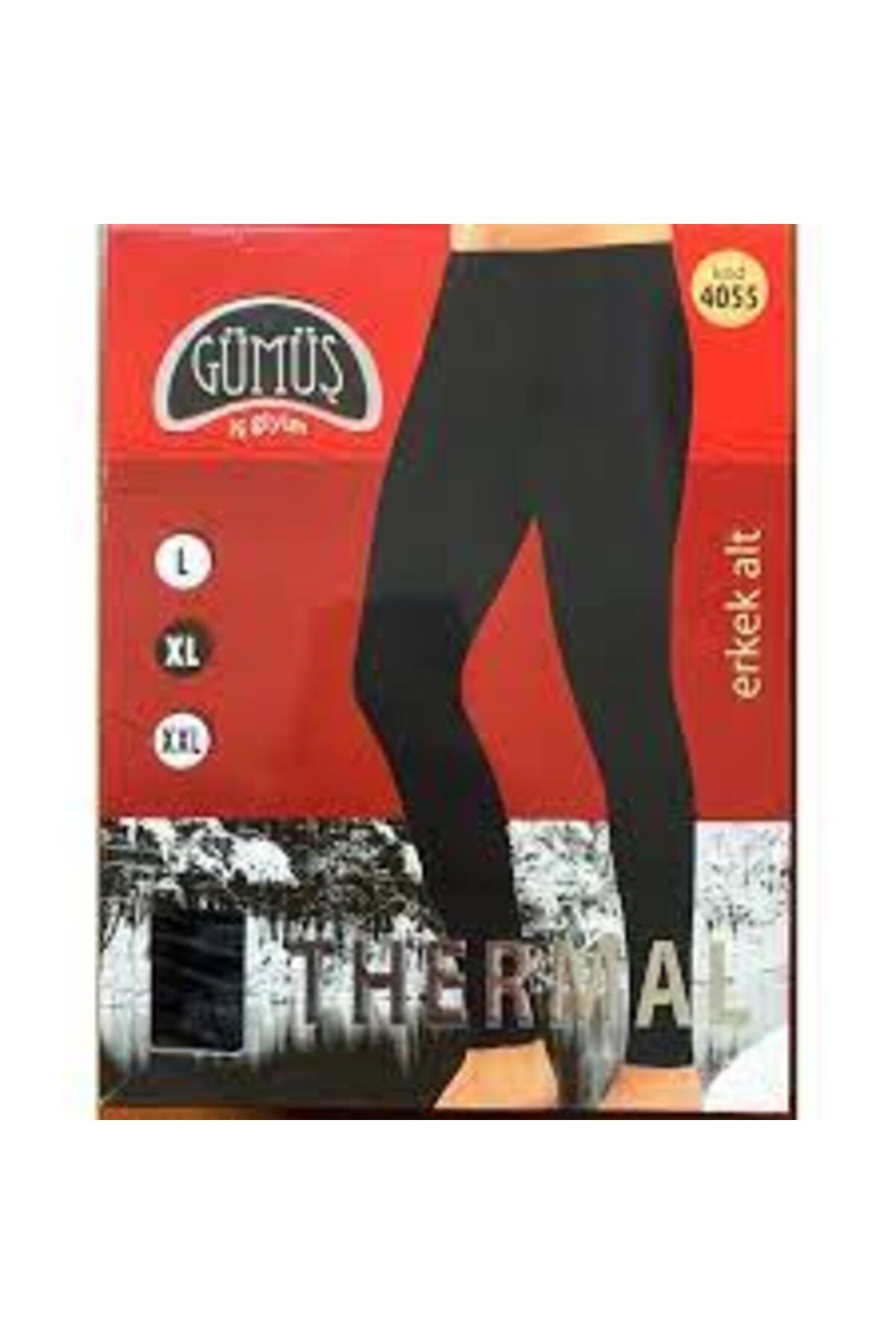 Gümüş İç Giyim GÜMÜŞ İÇ GİYİM ERKEK 4055 THERMAL DON TEK ALT İÇLİK KUTULU EMH