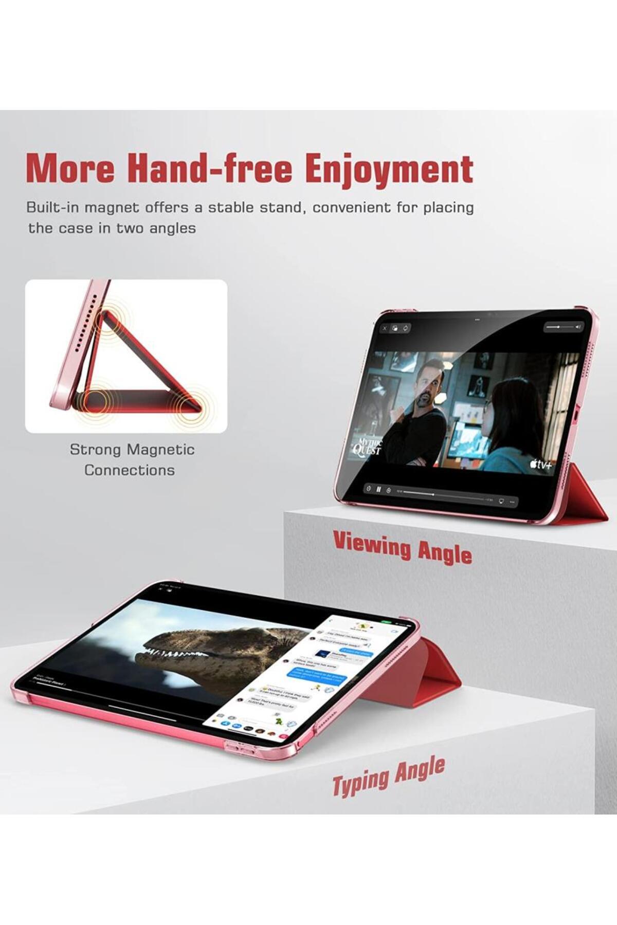 MOBAX Apple Ipad Mini 5 Kılıf Pu Deri Smart Case A2133 A2124 A2125