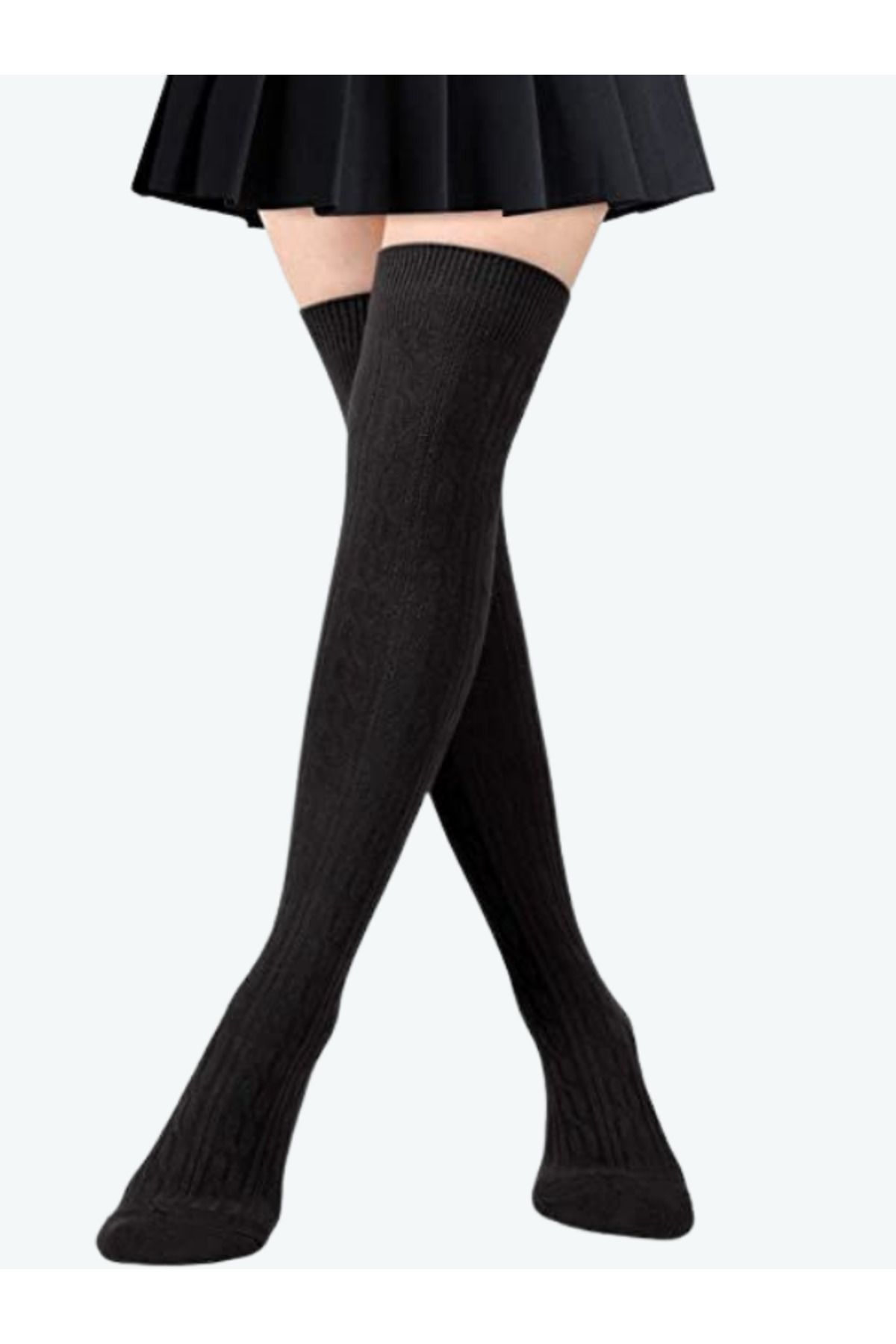 Happy Socks Imported Special Series Women s Extra Long Black Knee High Socks