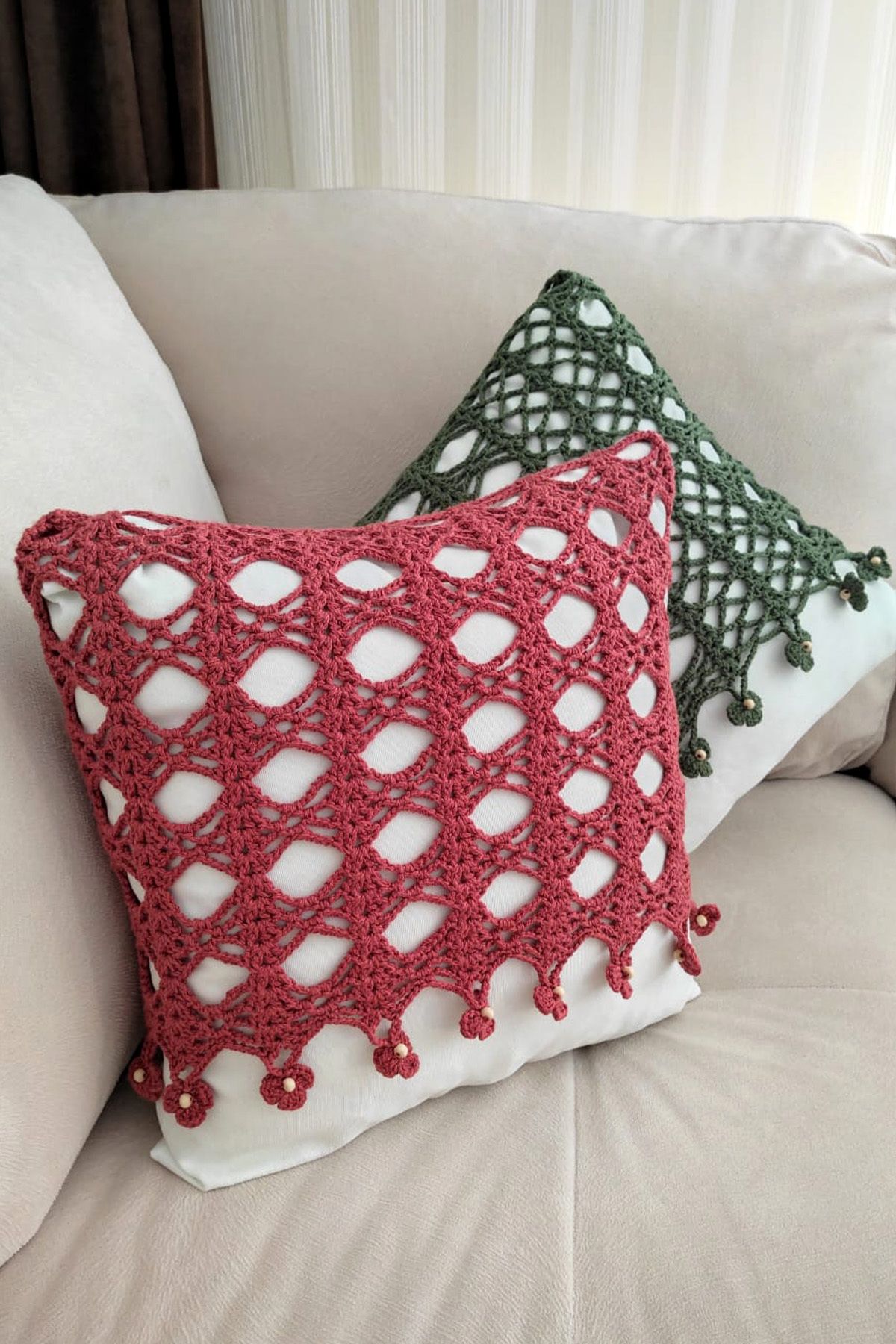 nftart sign Cushion Cushion Cover Pink Square Trendyol