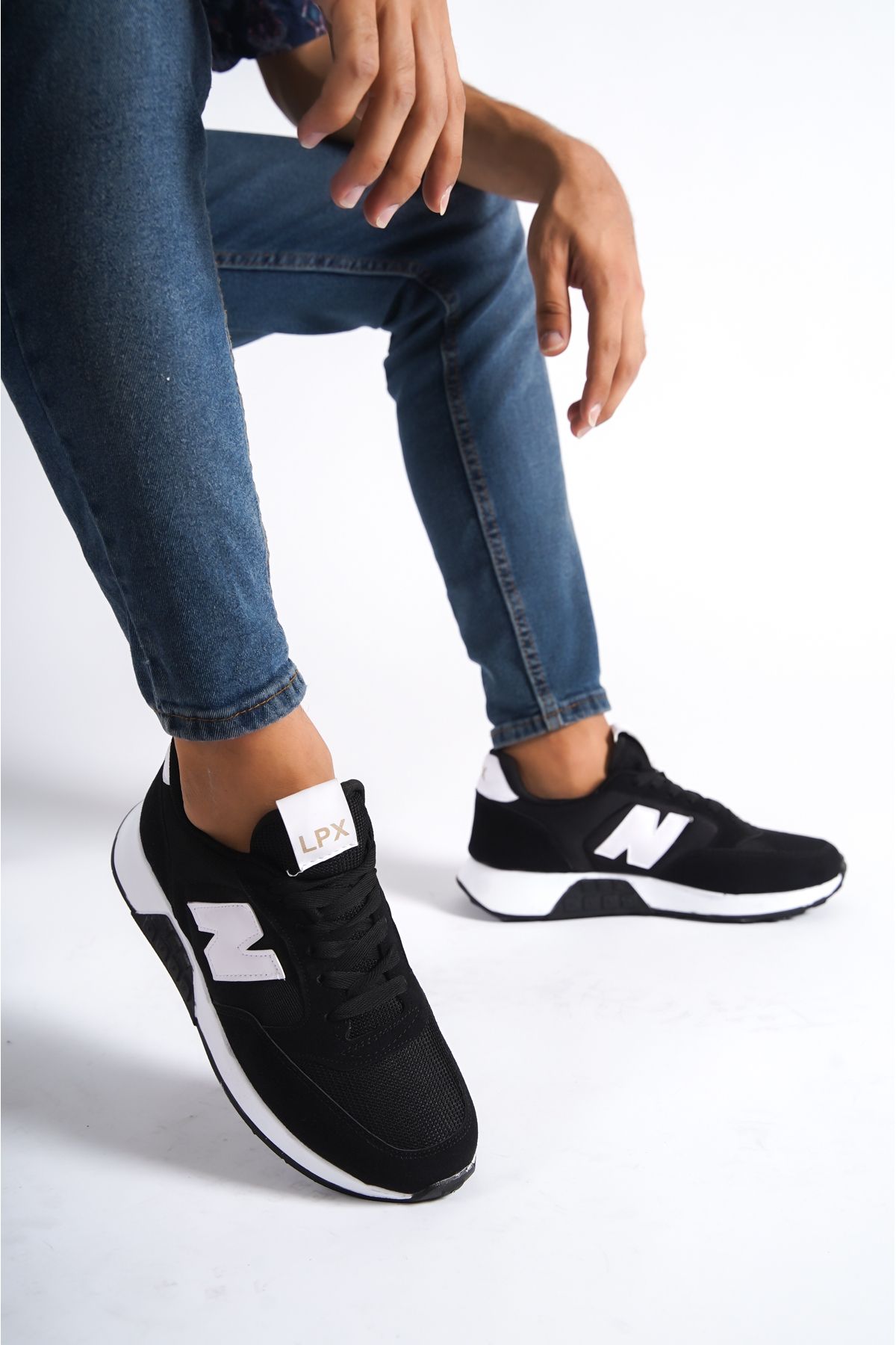 Unisex N Siyah Günlük Rahat Spor Ayakkabı NK0520
