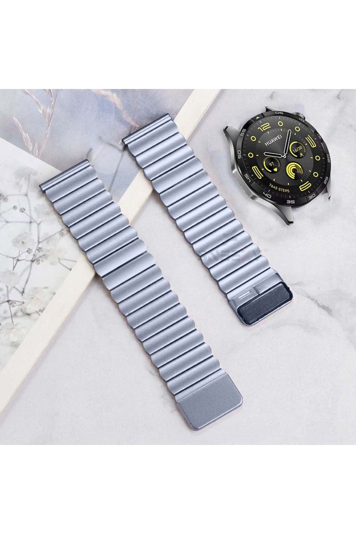 Sneezy 22mm Clasp Magnetic Metal Band Compatible with Huawei Watch