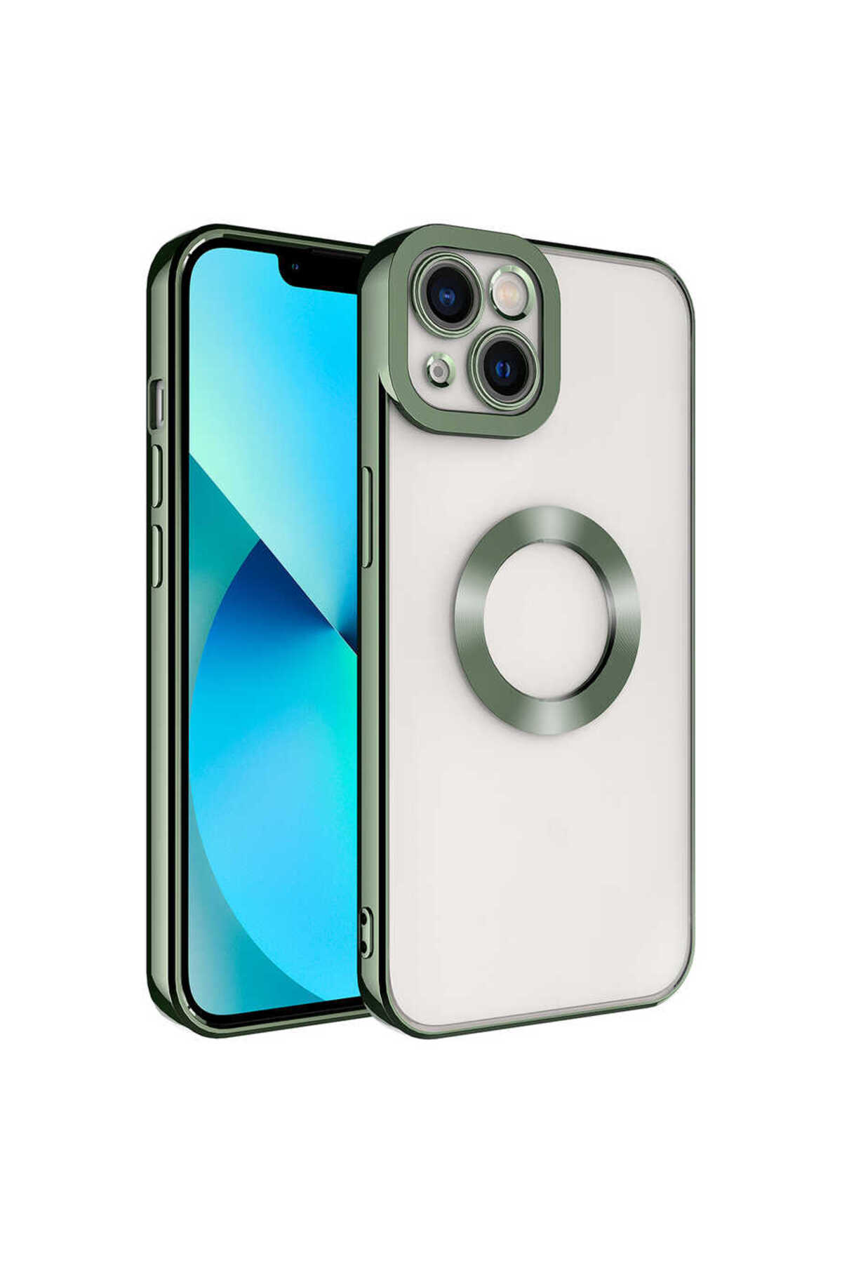 Transparent Cover Showing Apple Iphone 14 Case Camera Protected Logo