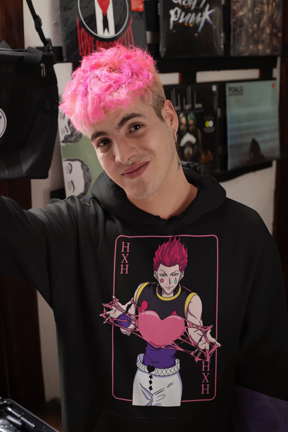 Fuddy Moda Hunter X Hunter Hisoka Hxh Bask l Kapu onlu Sweatshirt Unisex Oversize Anime Bask l Hoodie Fiyat Yorumlar Trendyol