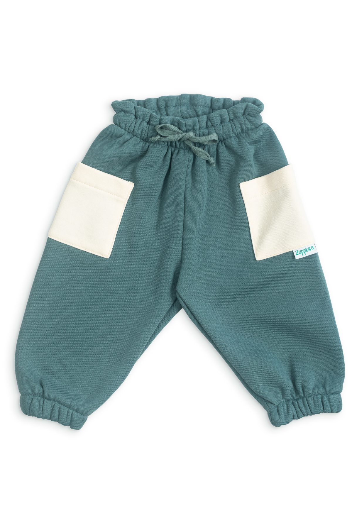 Thick Cotton Jogger Pants with Baby Pockets - Mustard