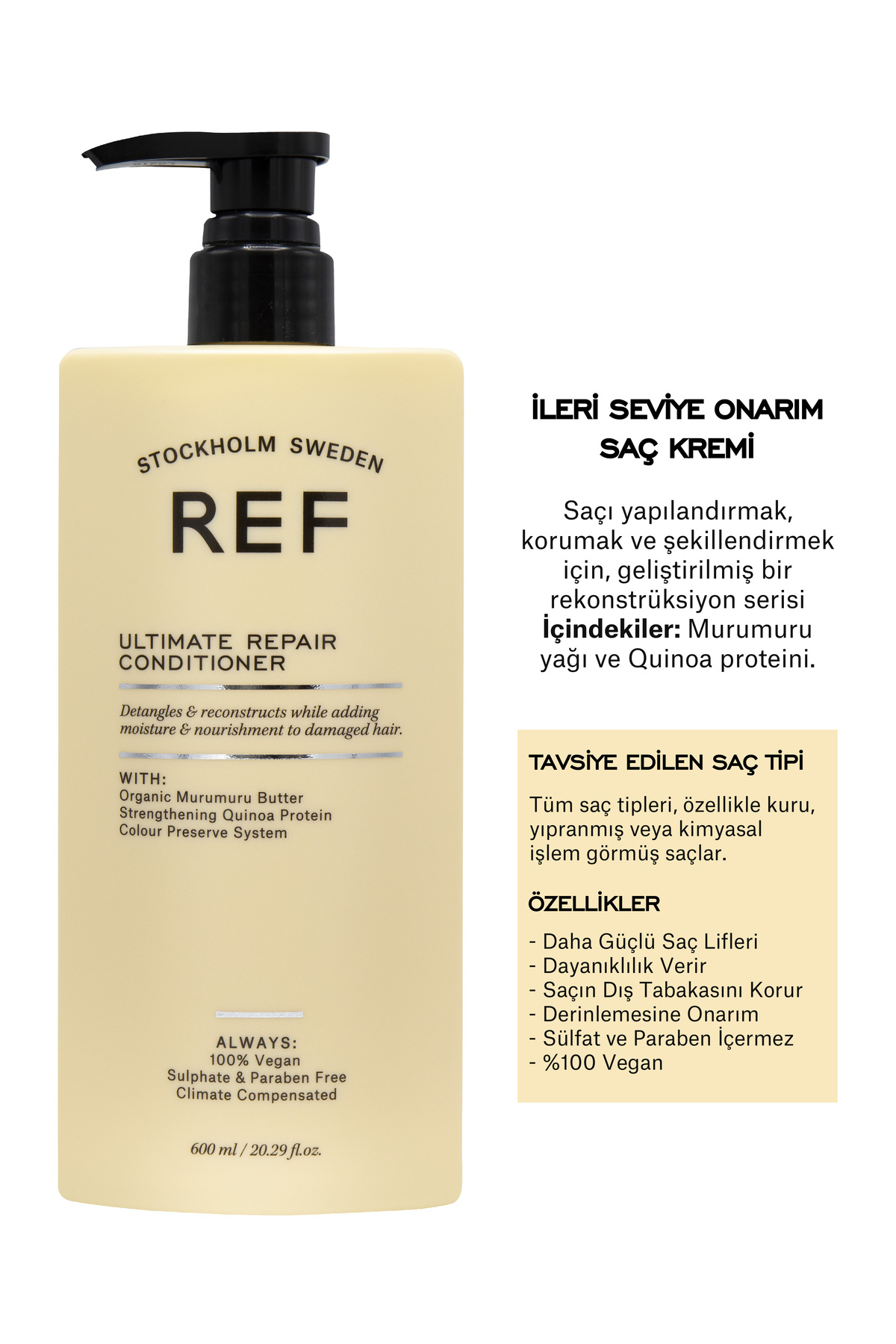 Genel Markalar Ref Ultimate Repair Conditioner 600 ML - Onarıcı