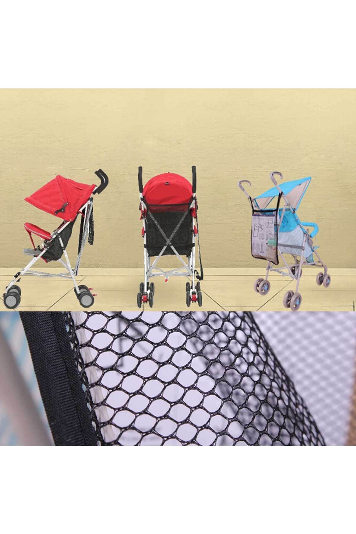 RevuBaby Bebek Arabası Çantası Puset Alışveriş Filesi Çocuk Arabası Askı Filesi 30x24 CM Çanta fotoğrafı 2 (önizleme)