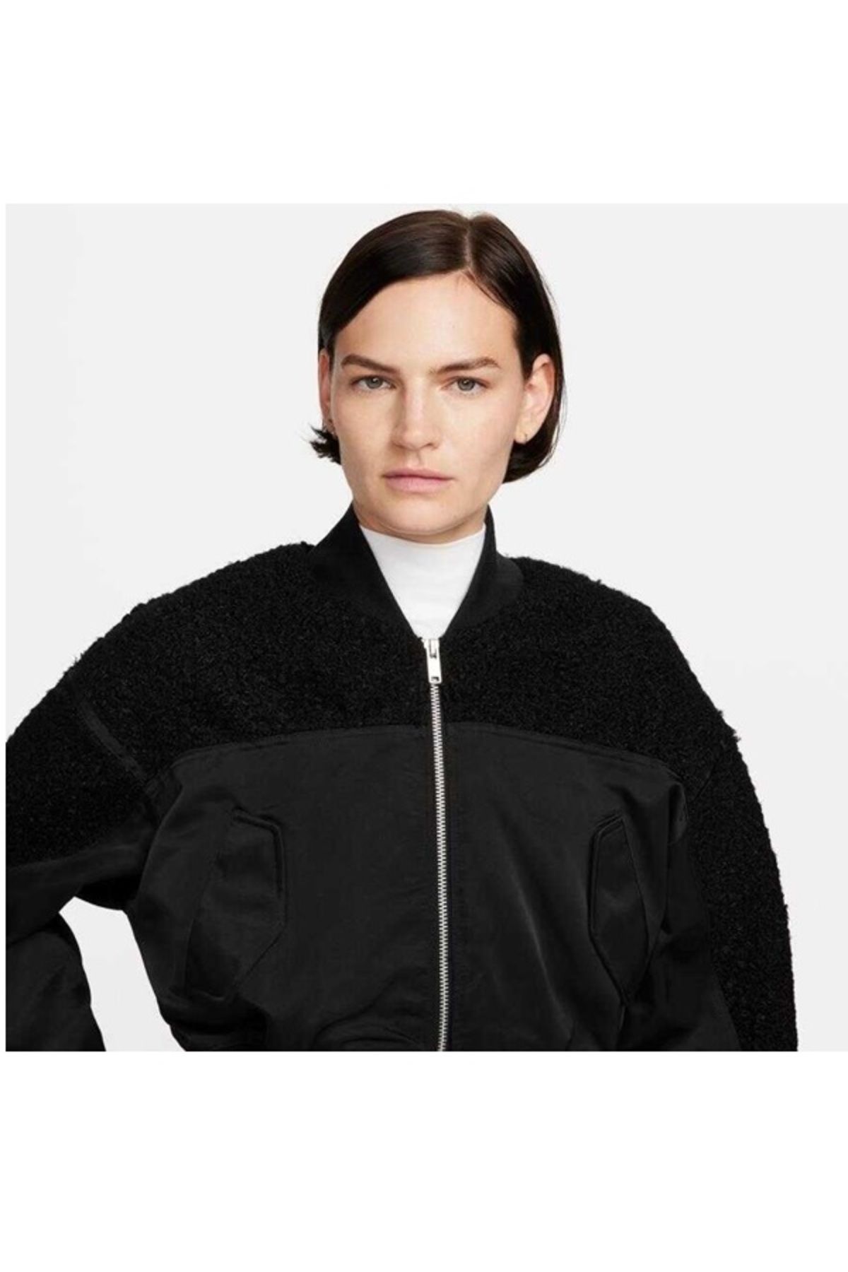Nike sportswear women's sherpa bomber jacket deals