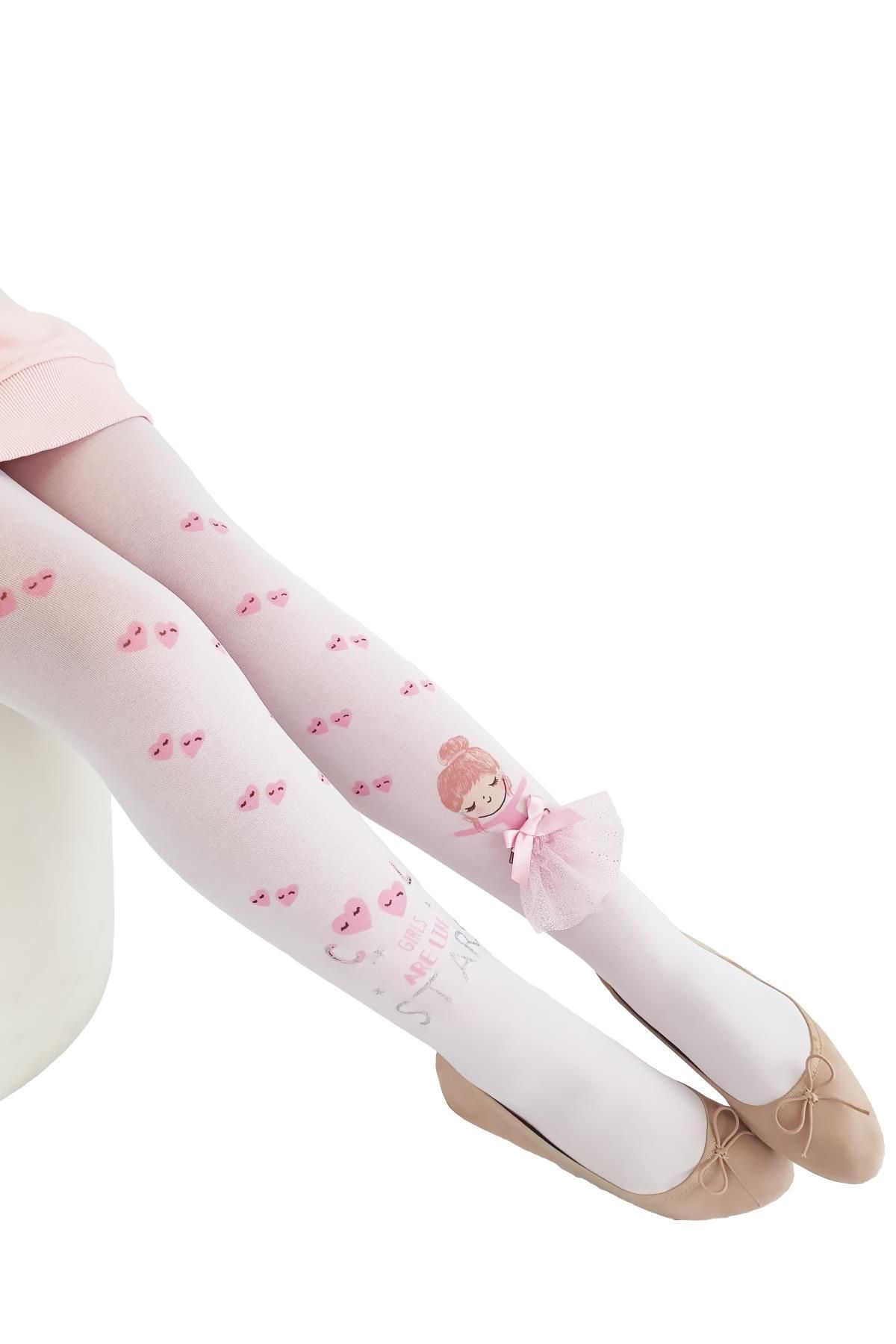 Daymod Elif Aksesuarli Kids Pantyhose White - Trendyol