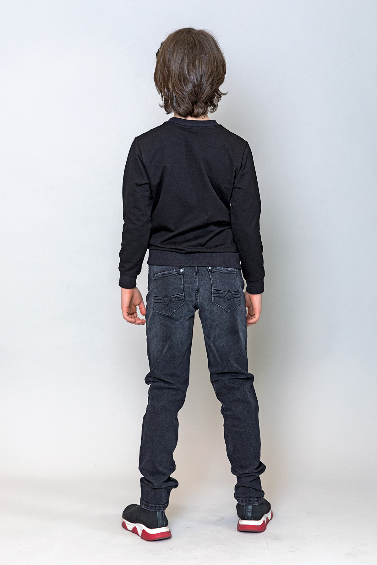 سویشرت پسرانه مشکی incity | 4250 اورجینال - تصویر 4