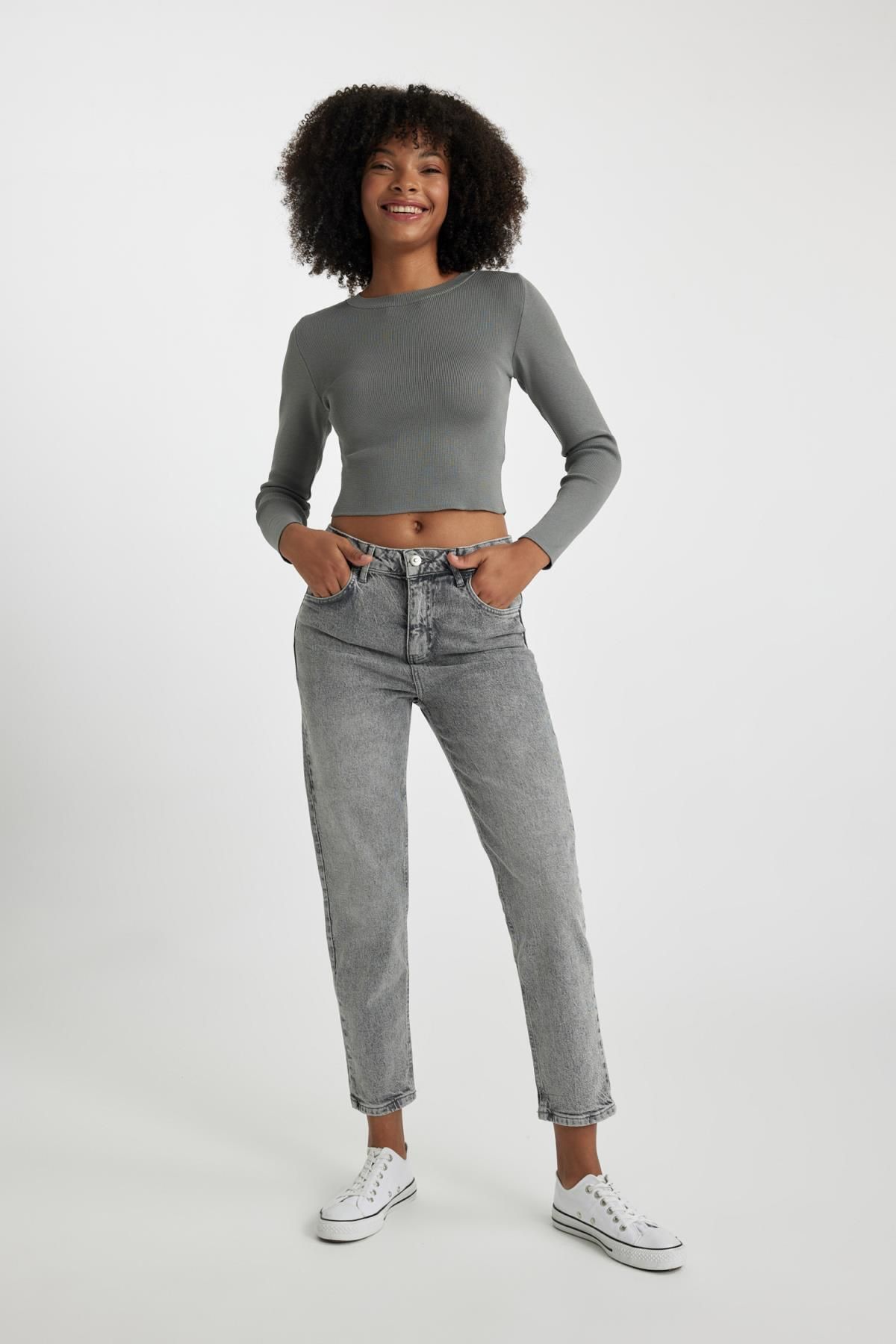 Defacto Lina Comfort Fit High Comfortable Fit Lightweight Slim Leg