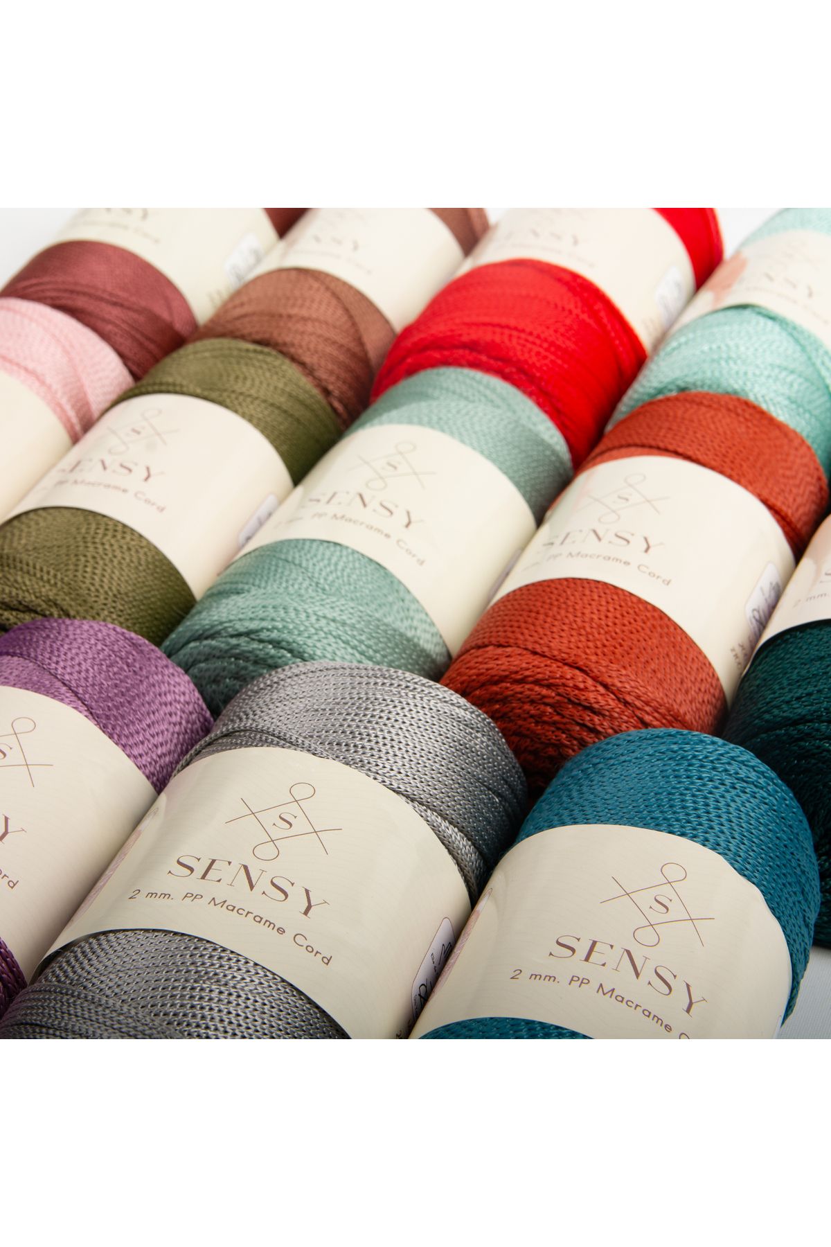 SENSY-2 Mm - 200 gr Polyester Macrame Thread Skin Color 230 M Polyester Macrame Thread Suppla Rope And Bag Thread 6