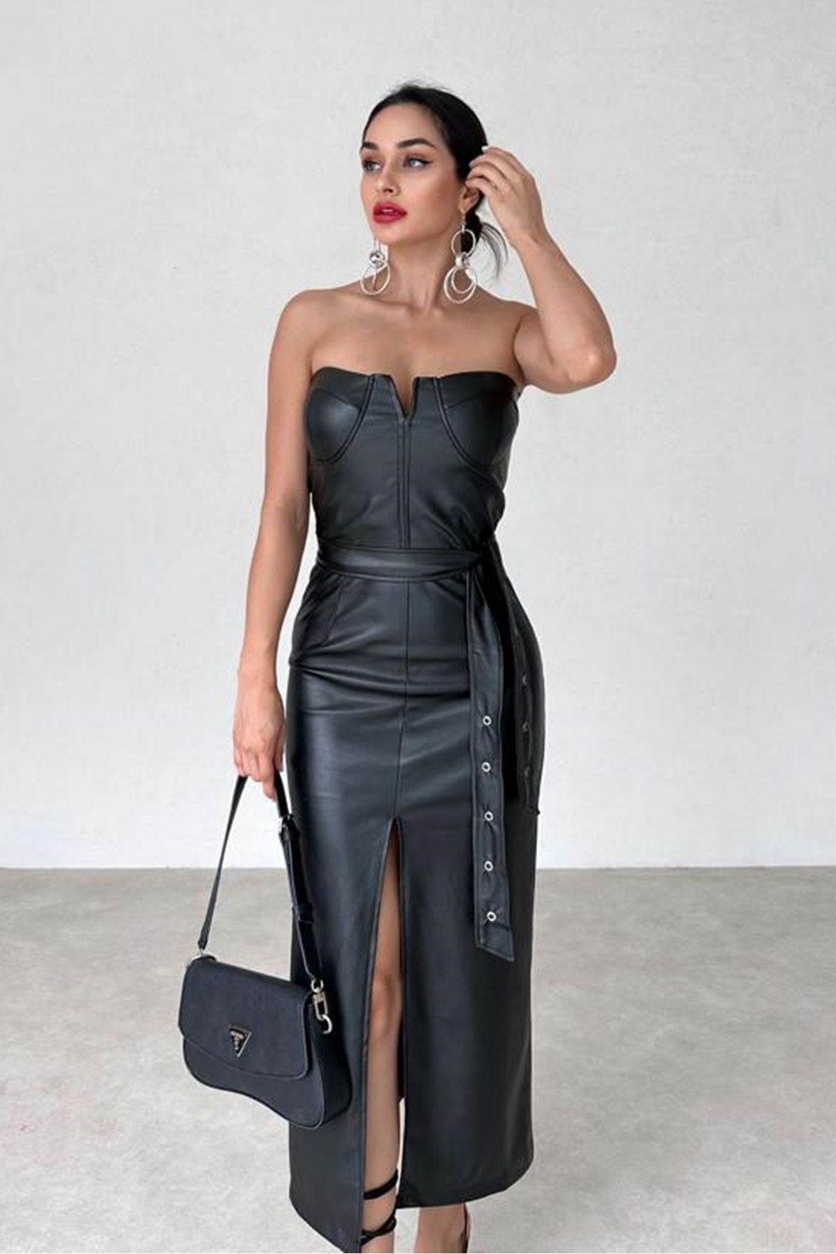 Black fabric belt deals for dress