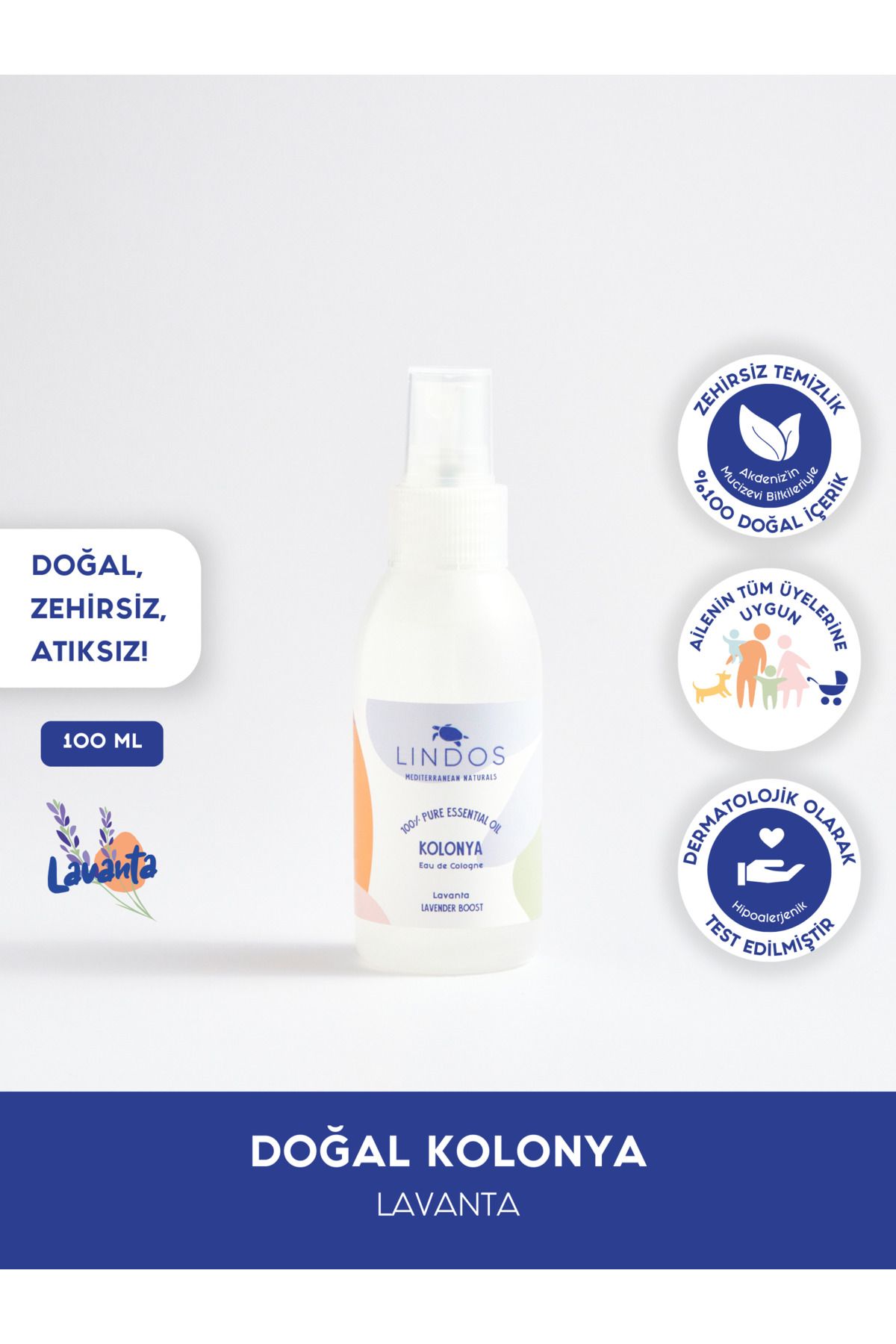اسپری ادکلن دوستدار طبیعت و پوست Lindos