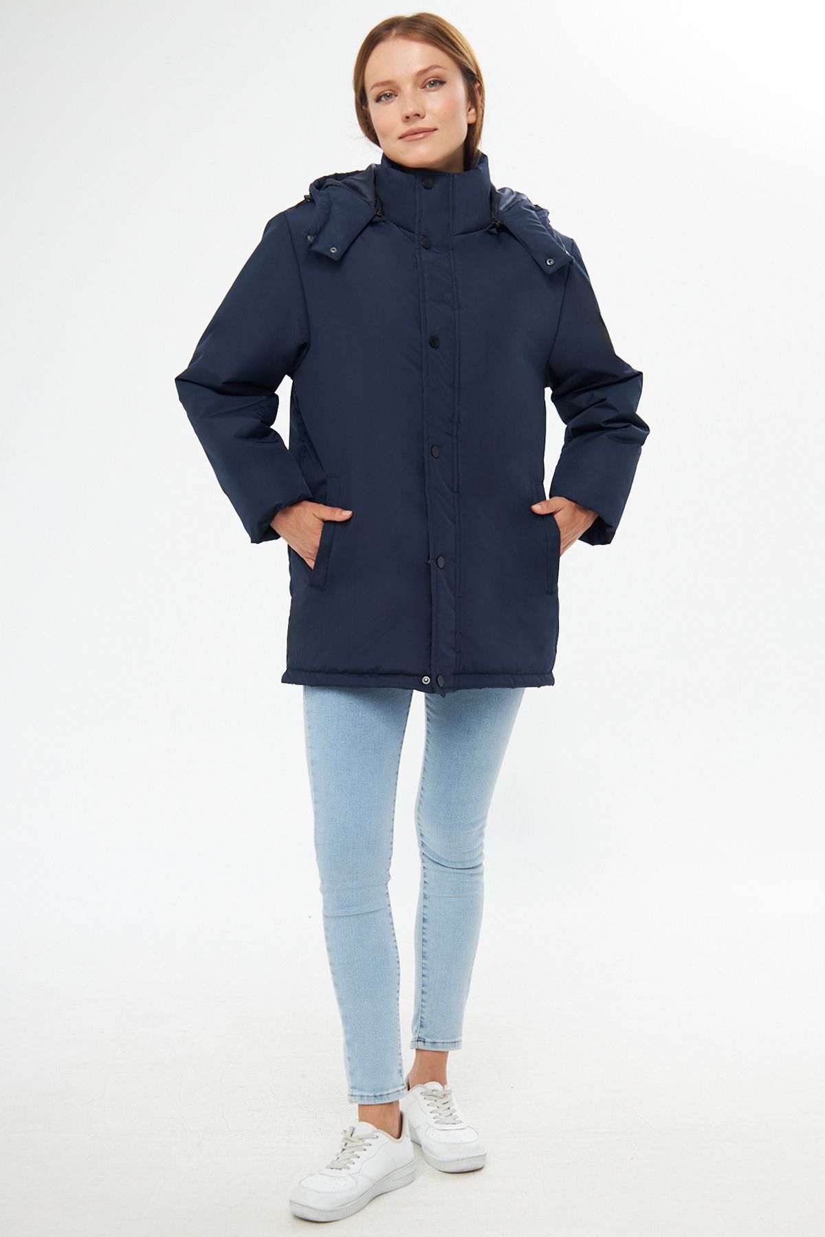 Dark blue hot sale parka womens