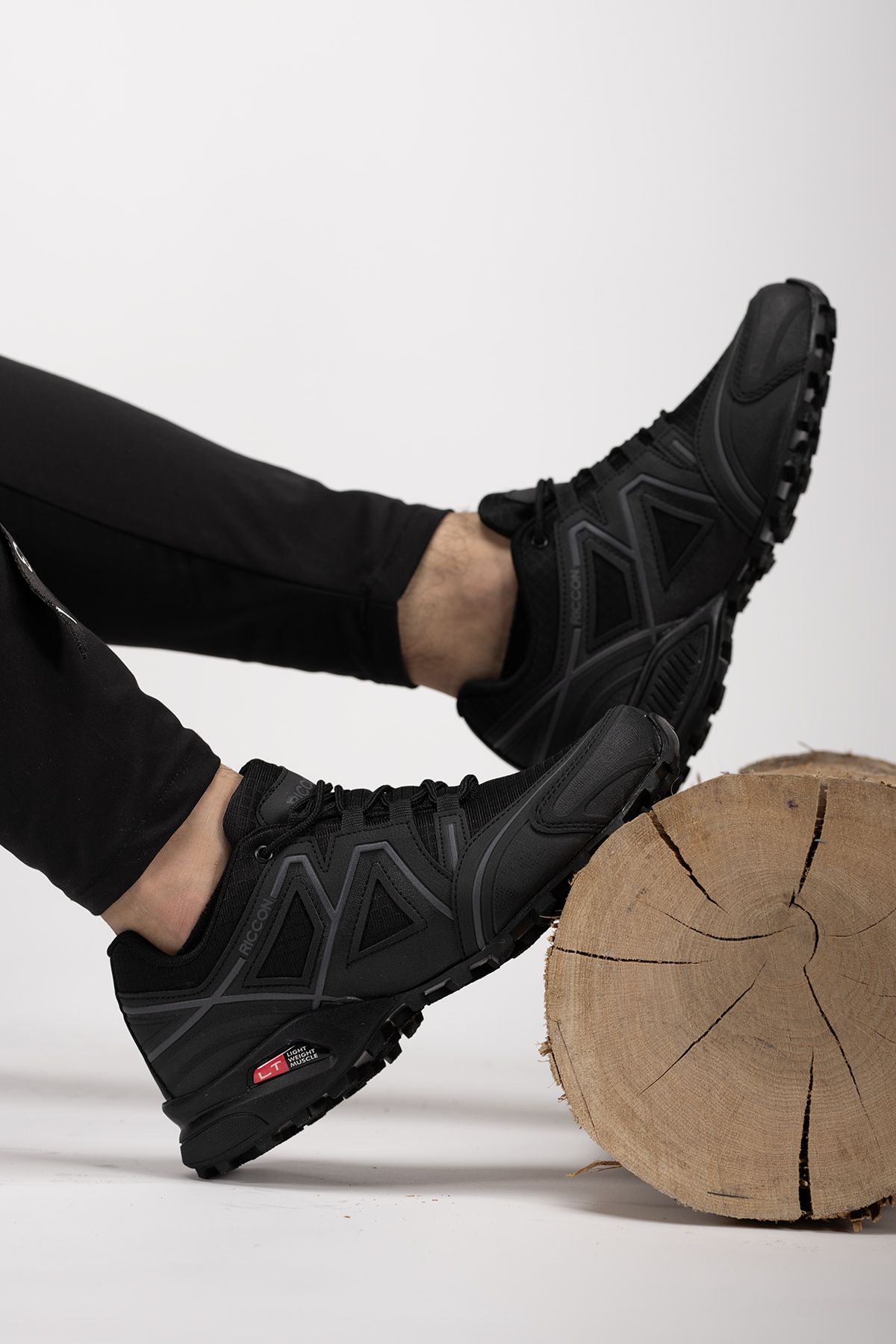 Riccon-Elsdraes Herren Trekkingschuhe0012722 Schwarz Geräuchert 4