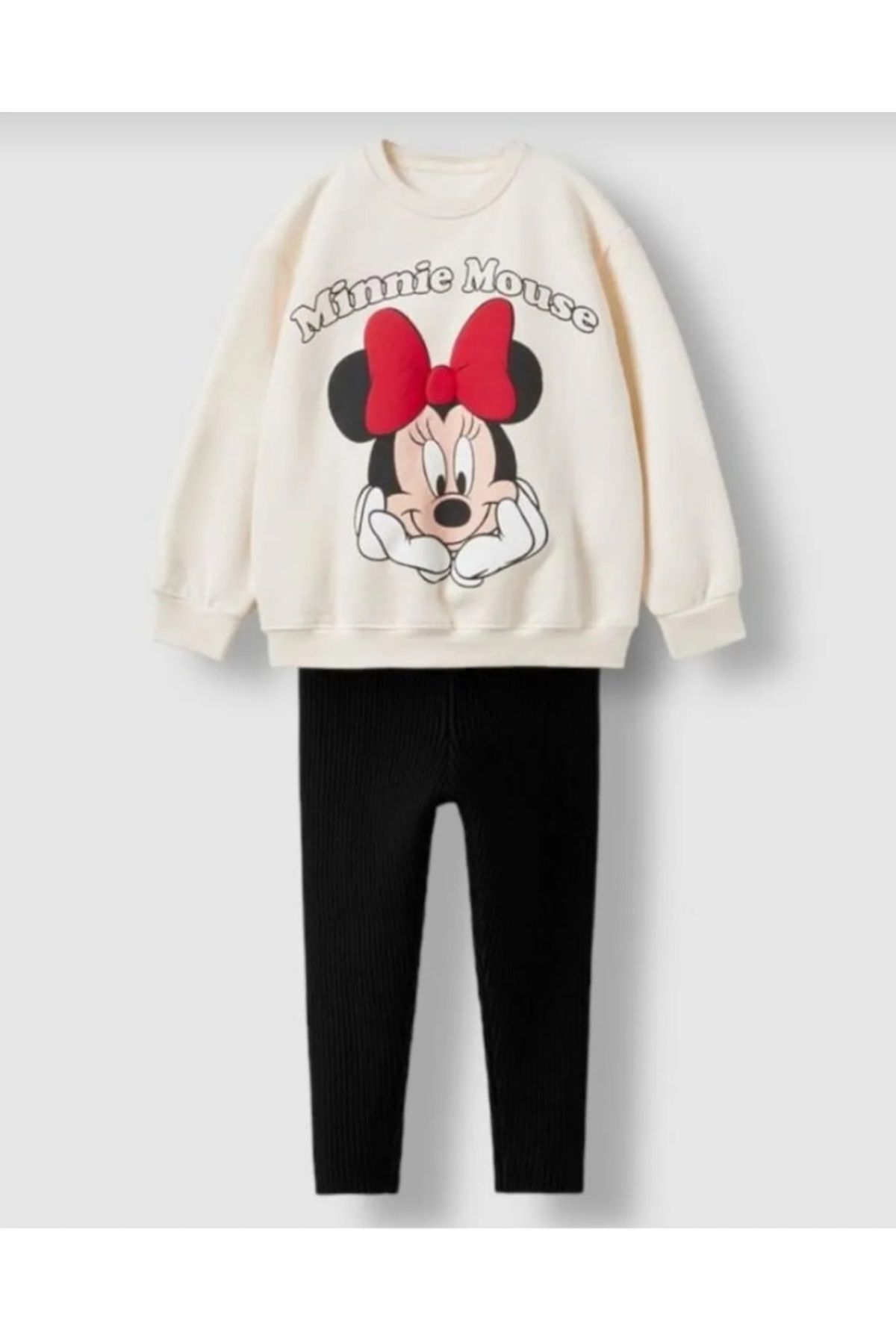 Disney Minnie Mouse Girls' Sweater and Legging Pants Set for