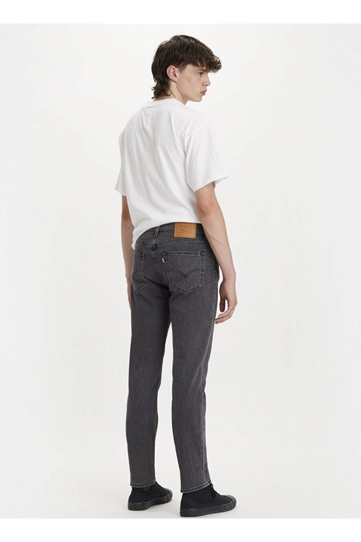 شلوار جین خاکستری مردانه باریک و کمر 04511 5544 Levi's