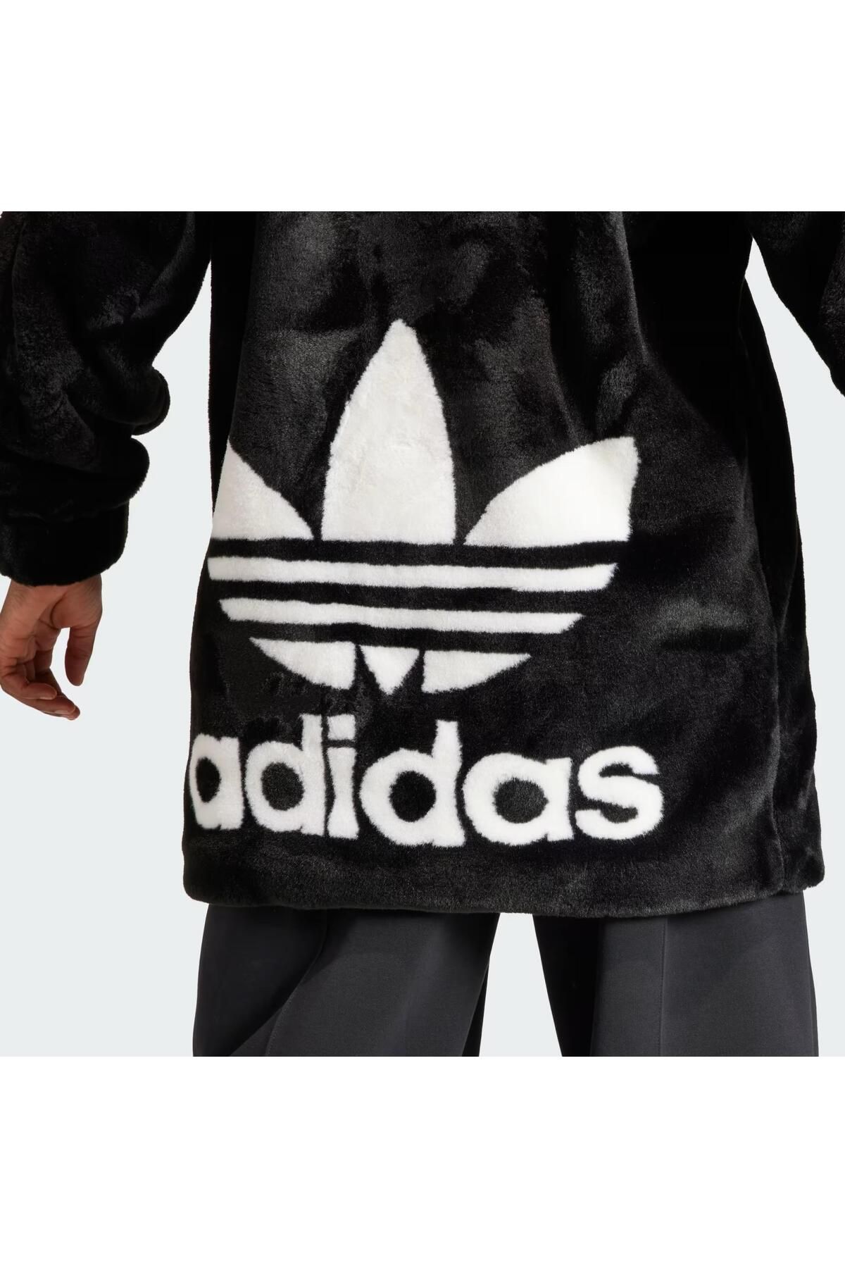 Adidas originals best sale trefoil fur jacket