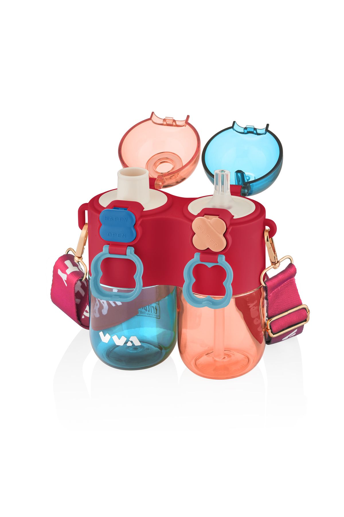 Vagonlife-TKK Single Body Double Chambered Flask with Strap and 800ml Capacity with or without Straw 2