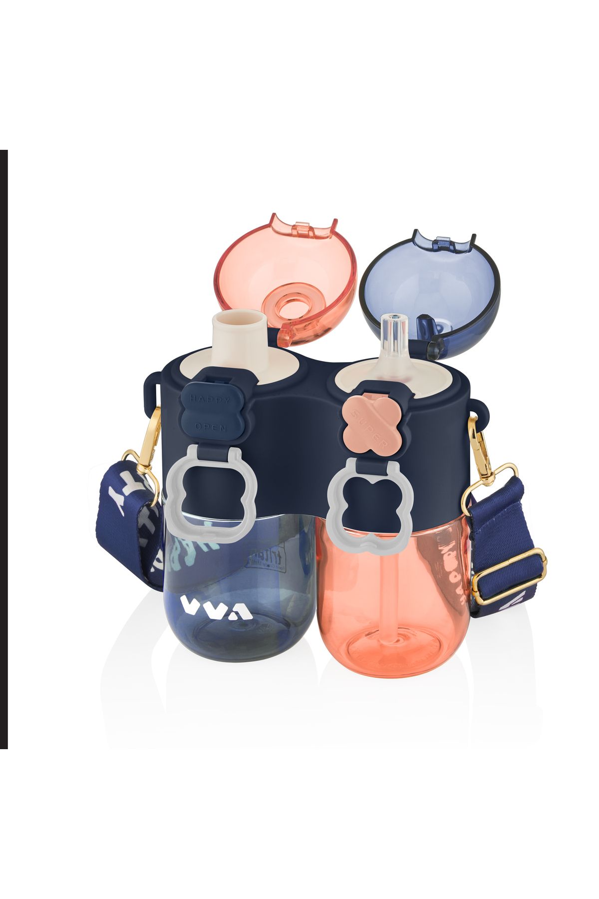 Vagonlife-TKK Single Body Double Chambered Flask with Strap and 800ml Capacity with or without Straw 2