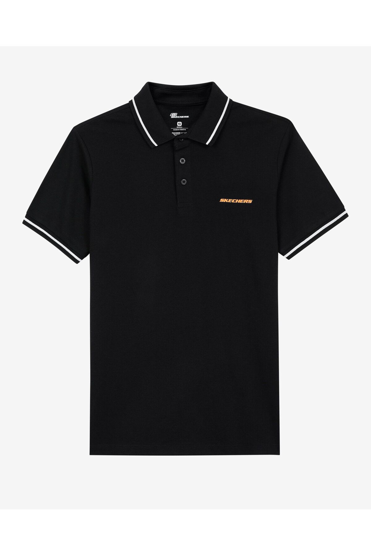 Skechers polo shirt kids black outlet